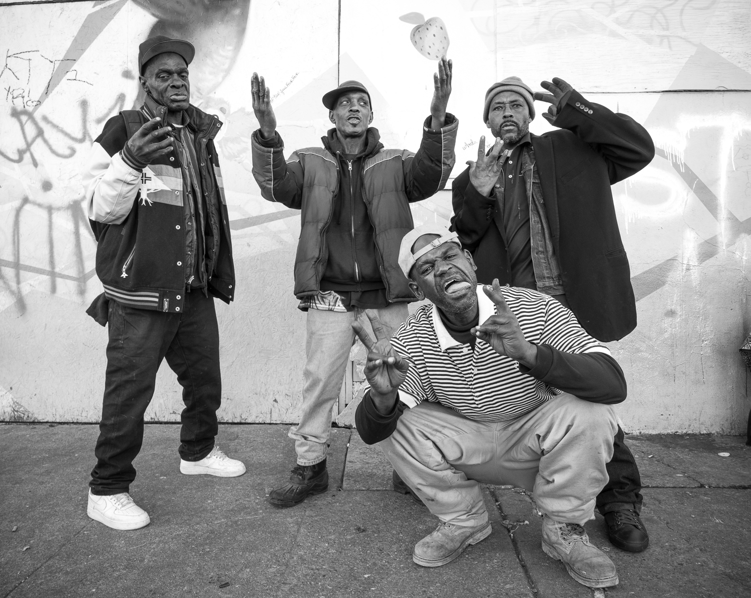 OG's on Filbert Street, reliving the old days.
