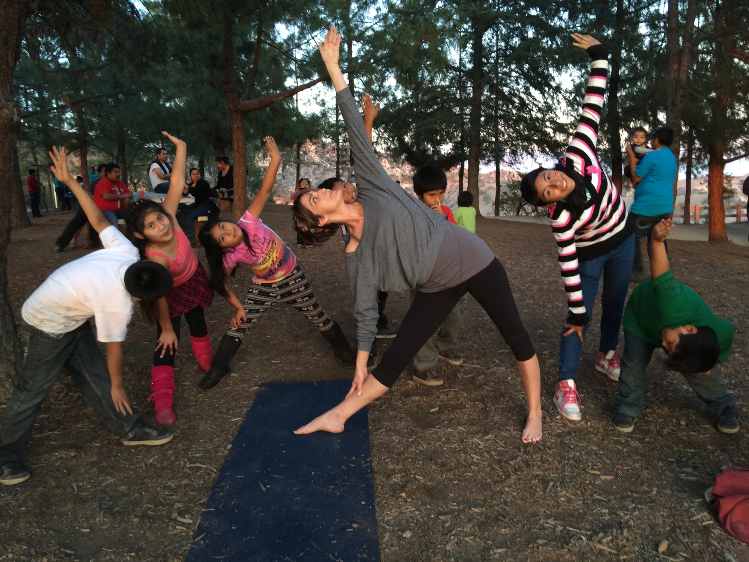 Yoga Ambush at Griffith Park.