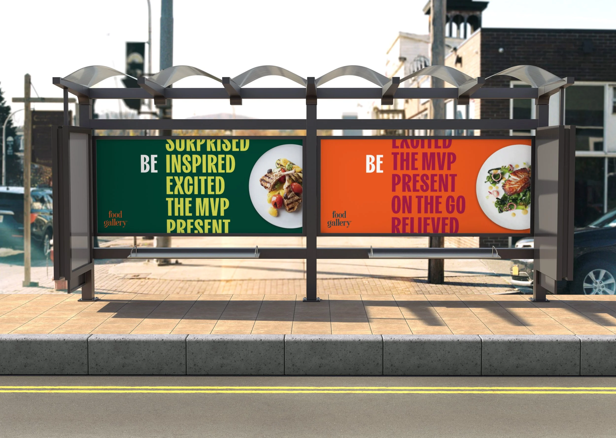  Bold, type-driven campaign moments that bring the brand onto the street. 