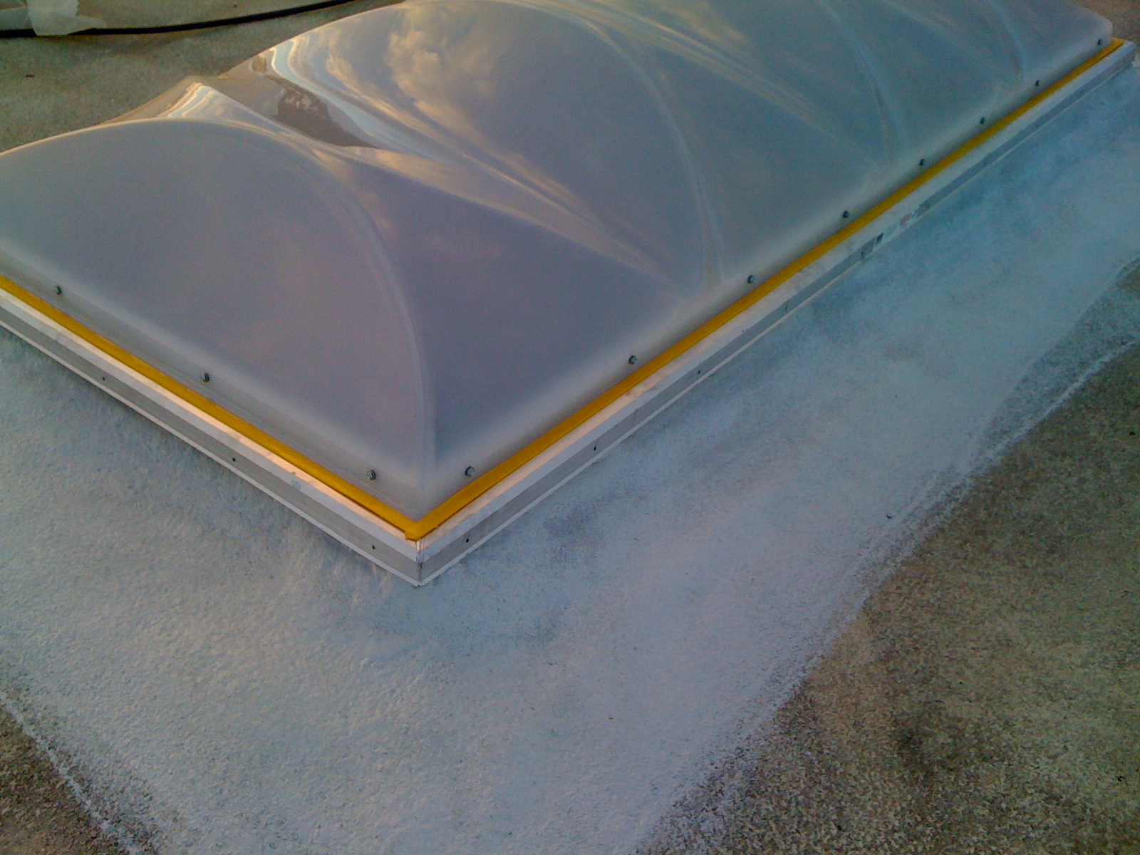  ​Final installation: new curve, foam, and 4'x8' skylight 