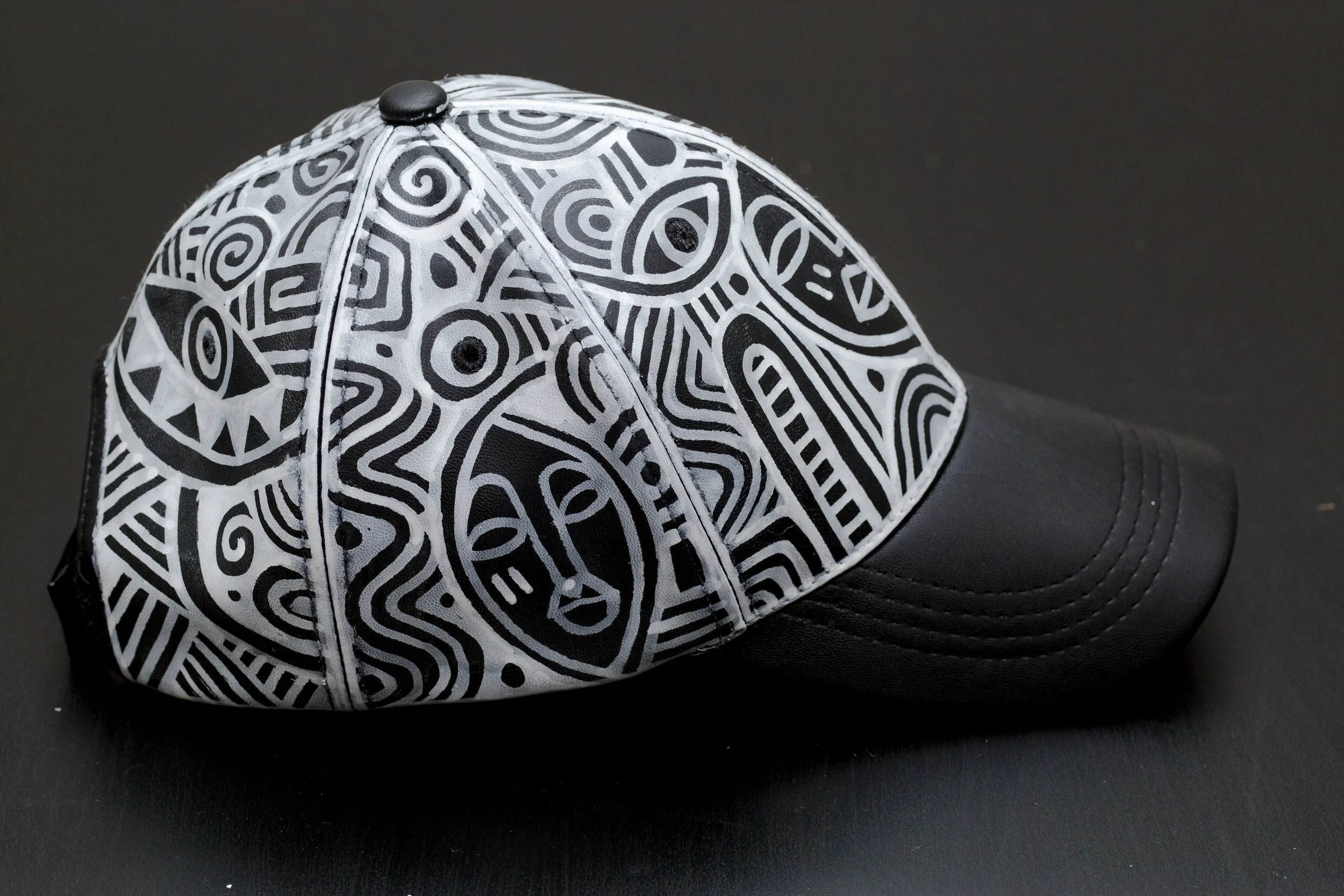 Hand Painted Hat by Laolu