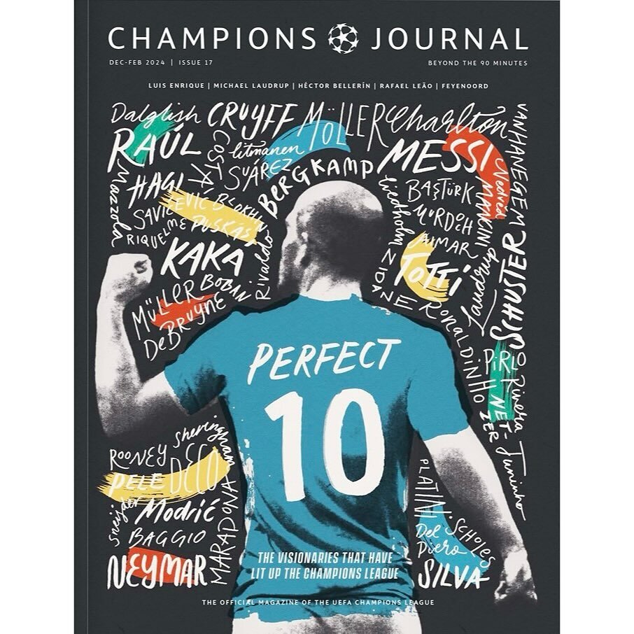 As the days get shorter and colder and the group stage concludes, issue 17 of @champsjournal celebrates the playmakers, past and present,who have delighted us with their creativity, vision and joyous mastery of the ball. Available now.