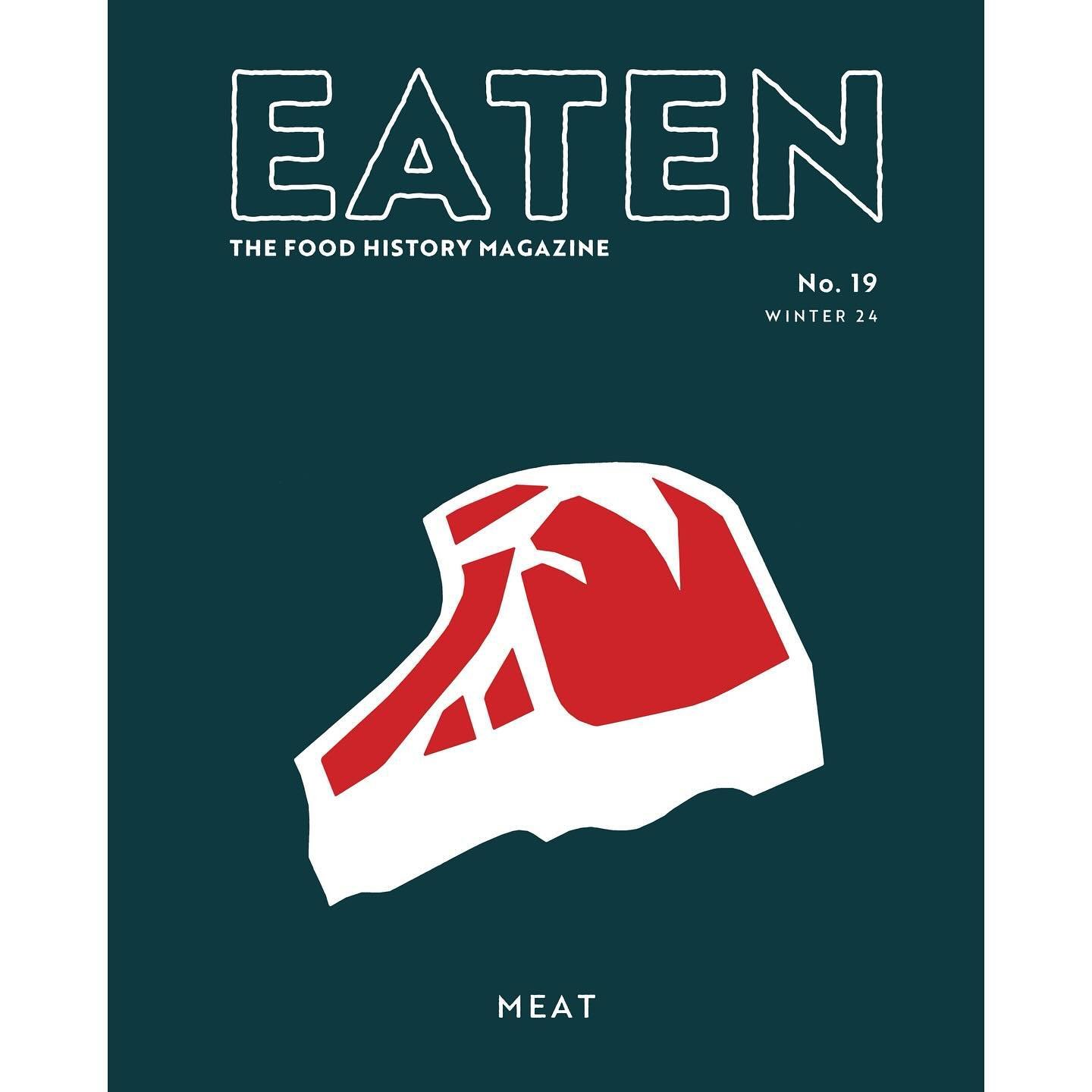 Introducting @eatenmag No.19: Meat. With essays on the d&ouml;ner kebap in Berlin, the life and times of a very carnivorous Indian king to a biography of the world's oldest ham! Out now.