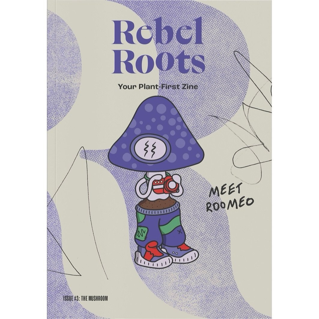 The new @rebelroots.eu is here! Roomeo's on a mission: to snap the untold stories of his fellow fungi and bring the shizzle from shroomtown to all you Rebels out there. Available now.