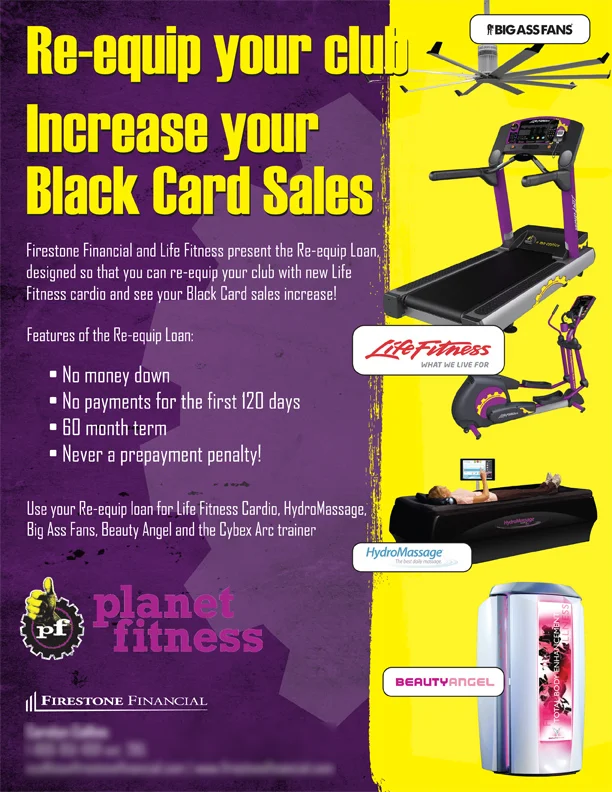 Flyer for Planet Fitness