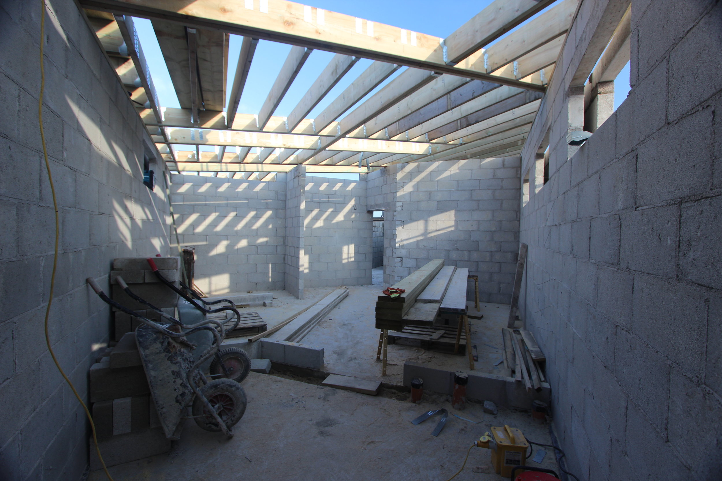 Internal work, Trevellas Manor Farm Campsite, Cornwall