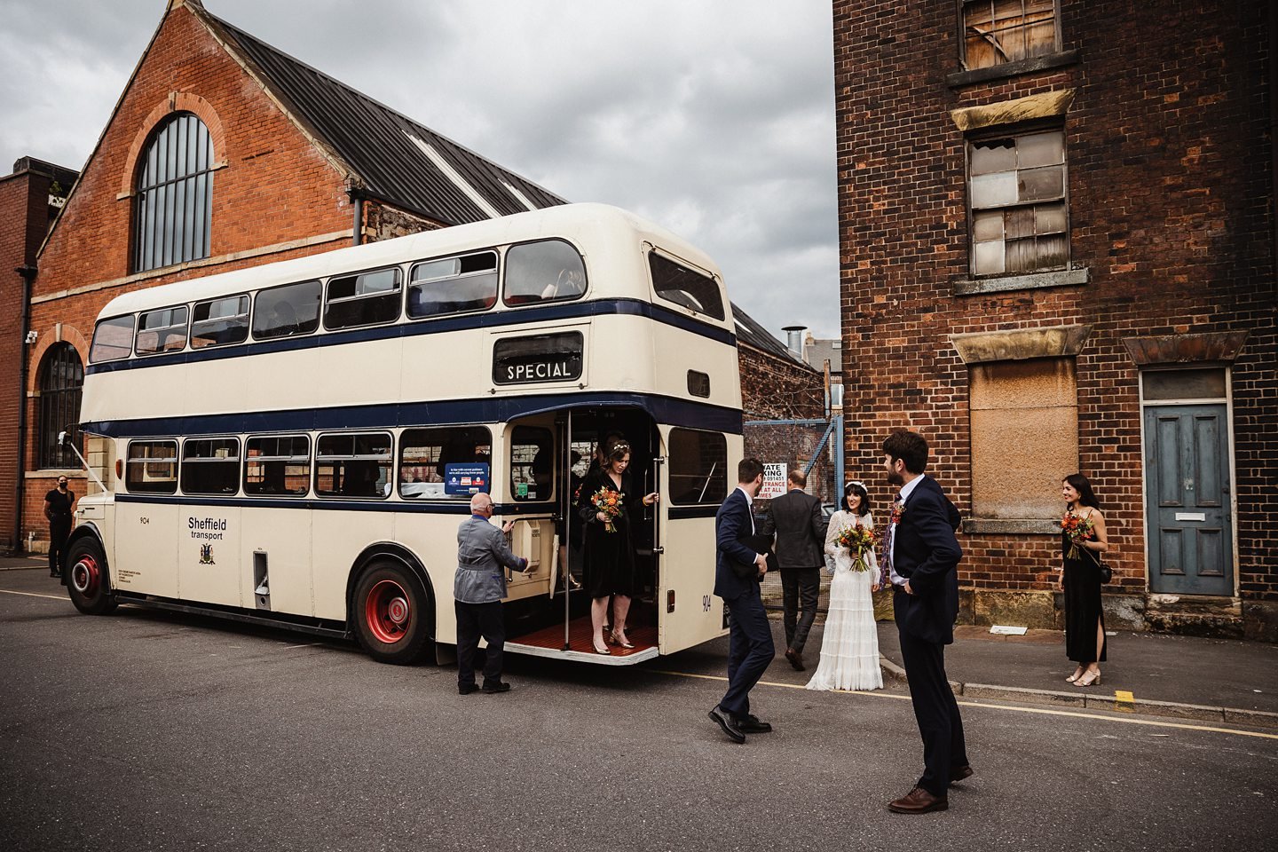 Vintage Wedding Bus Yorkshire