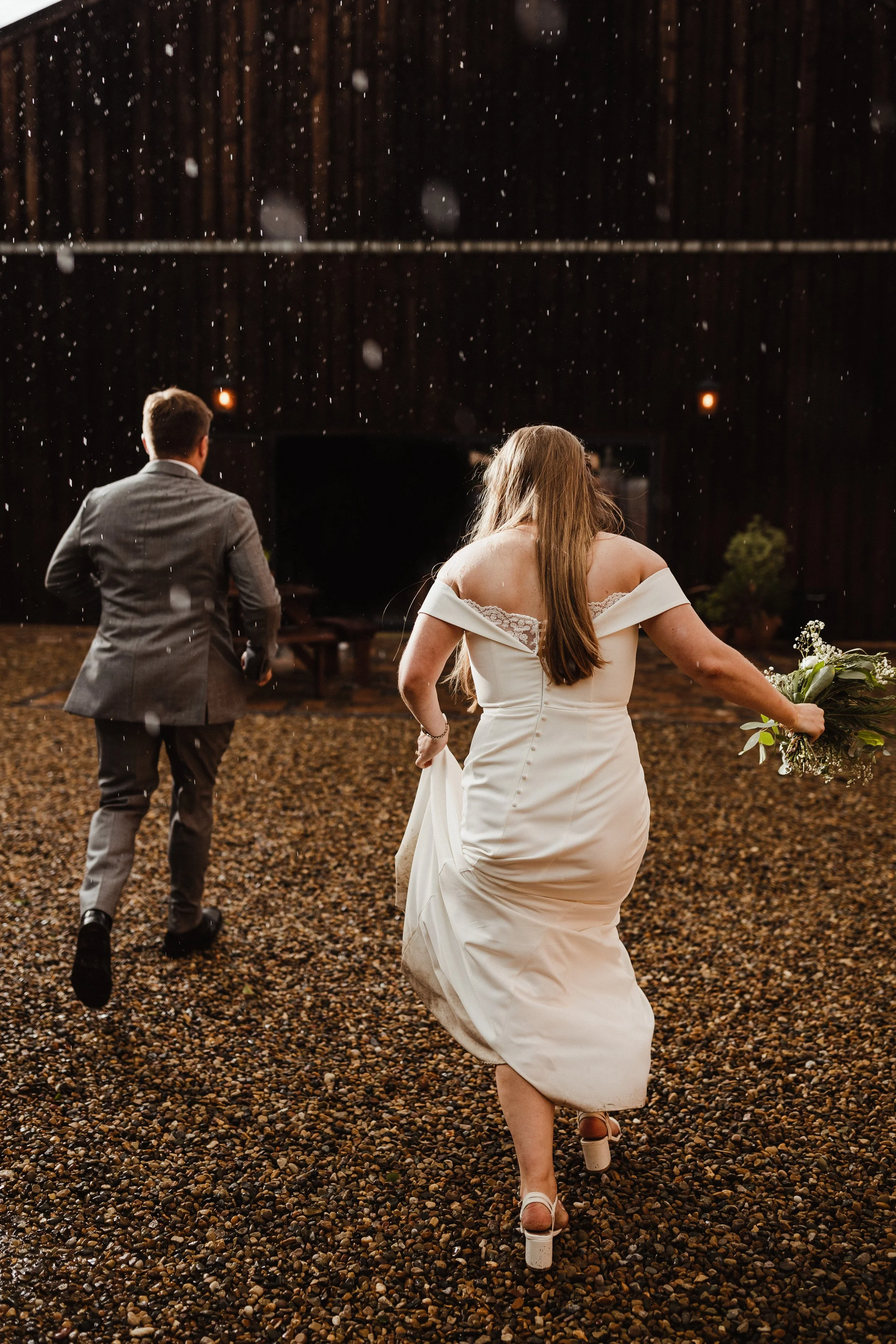 Rainy Wedding Portraits