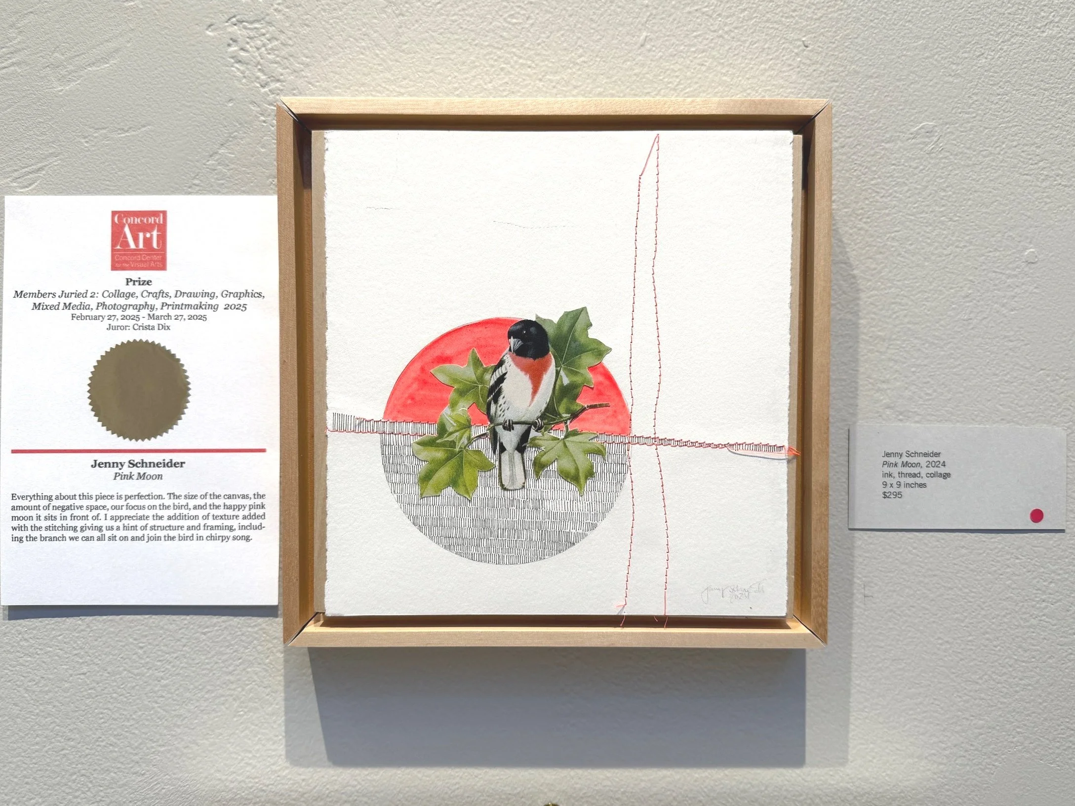 Pink Moon, 
Mixed Media, 2024 
(private collection)