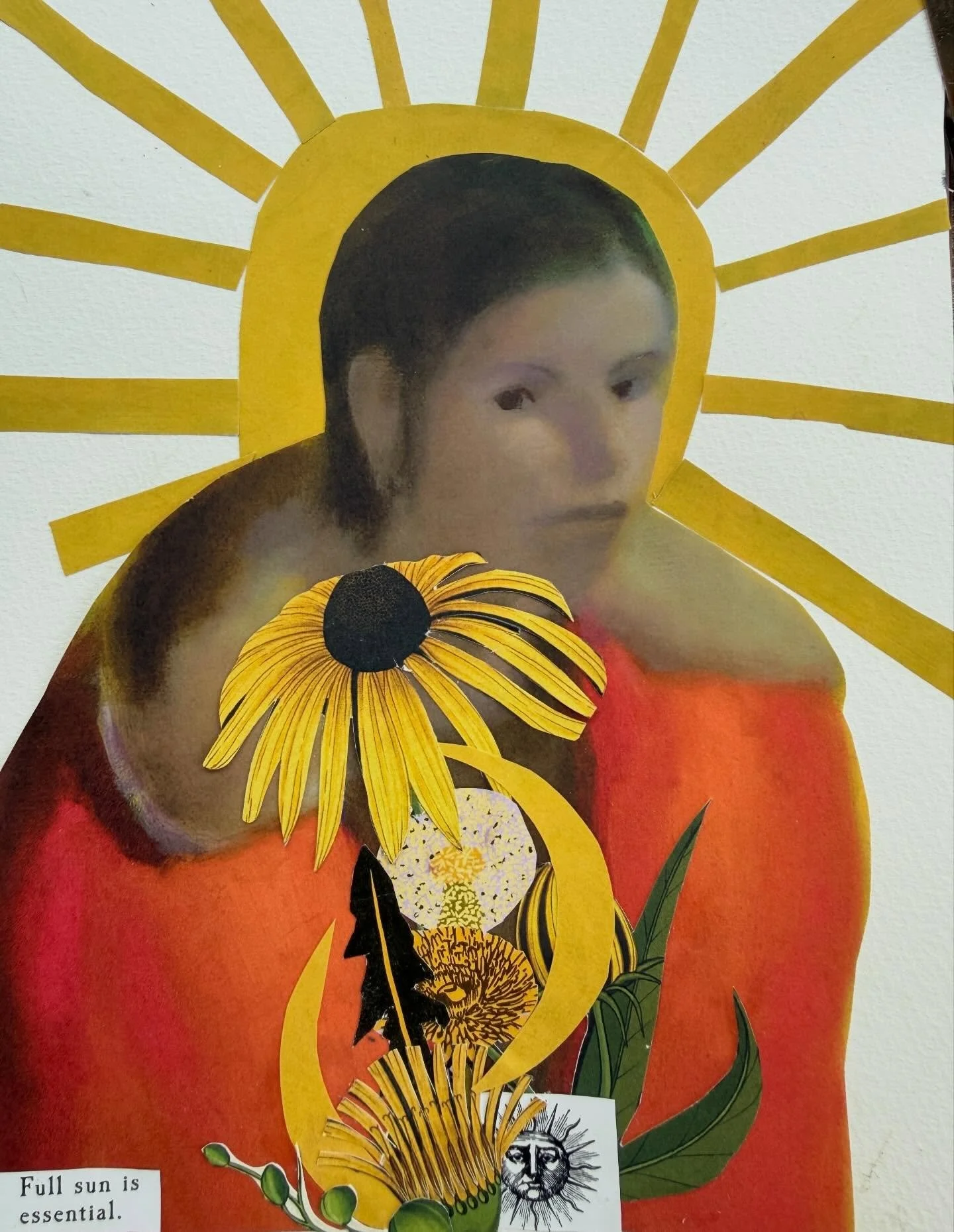 The warmth of inner suns | From my sketchbook 
Posting this today on very very cold February morning conjuring up some summer sun.
Visual prompt by the fabulous @pariscollagecollective 
#pariscollageclub #collage #sun #innersunshine 
Original  by Mud