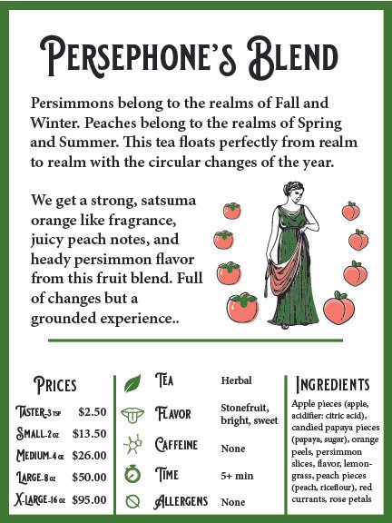 Persimmon Peach, Herbal Tea