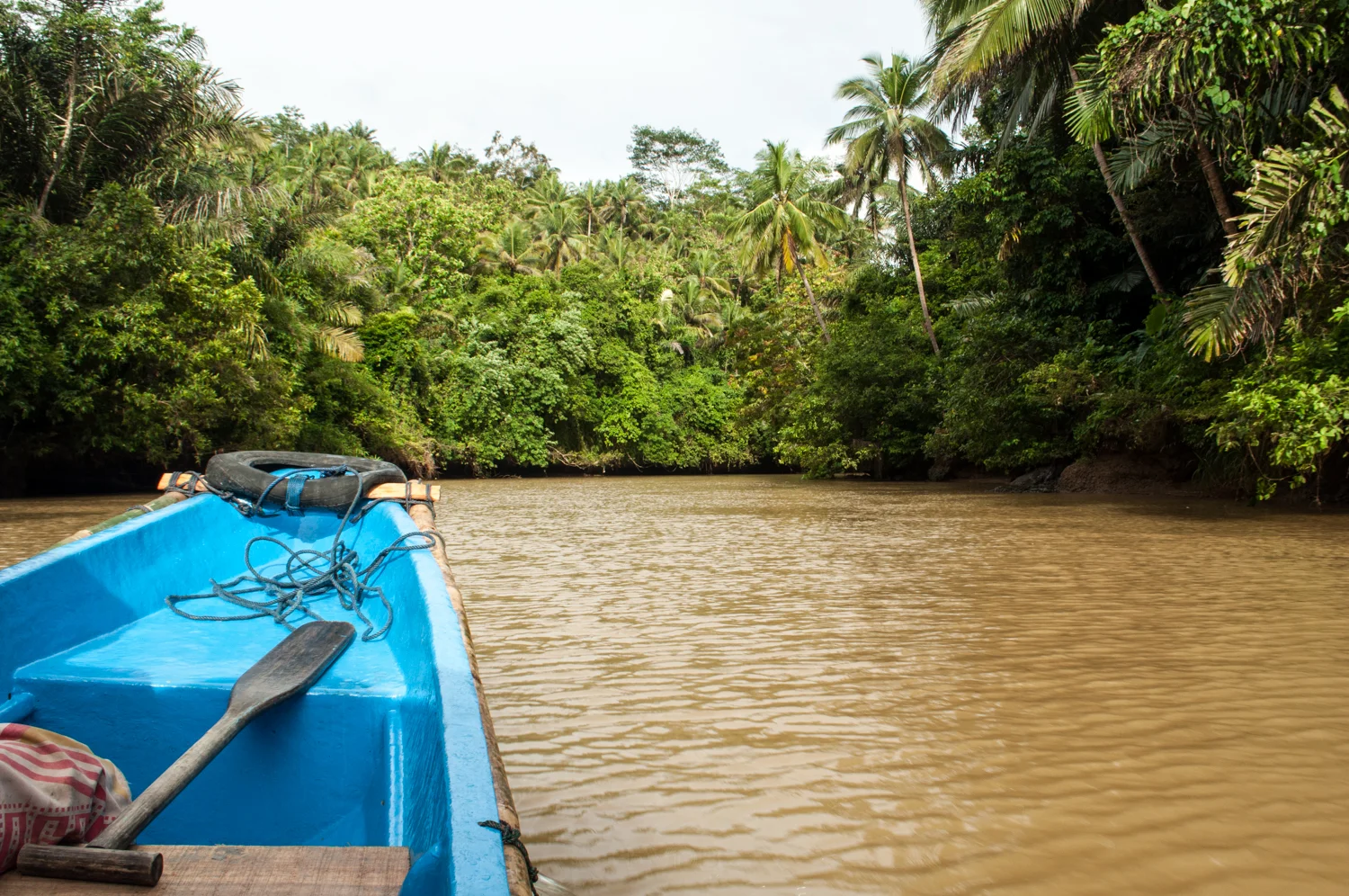 Going to Green Canyon, Pangandaran, Java, Indonesia. December 2012