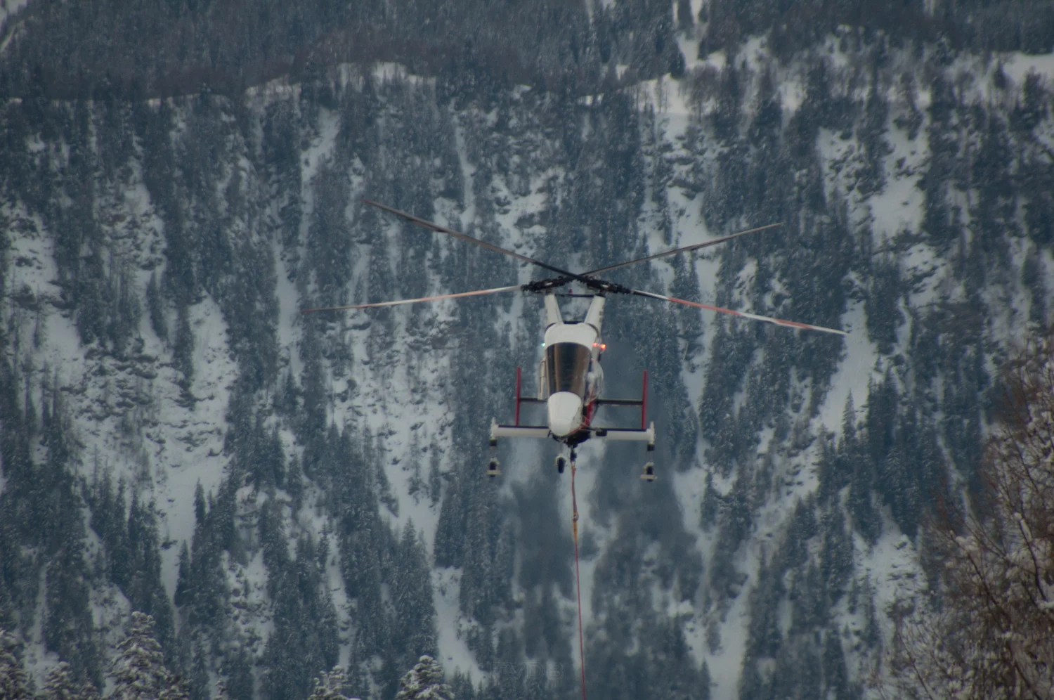 ...sometimes a helicopter wakes you.