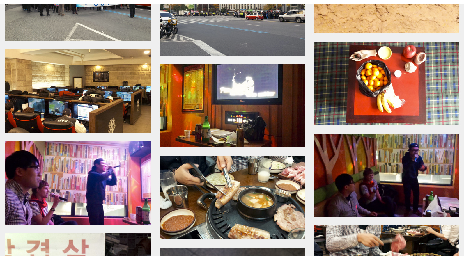 Karaoke, living room creepers, gaming cafes.