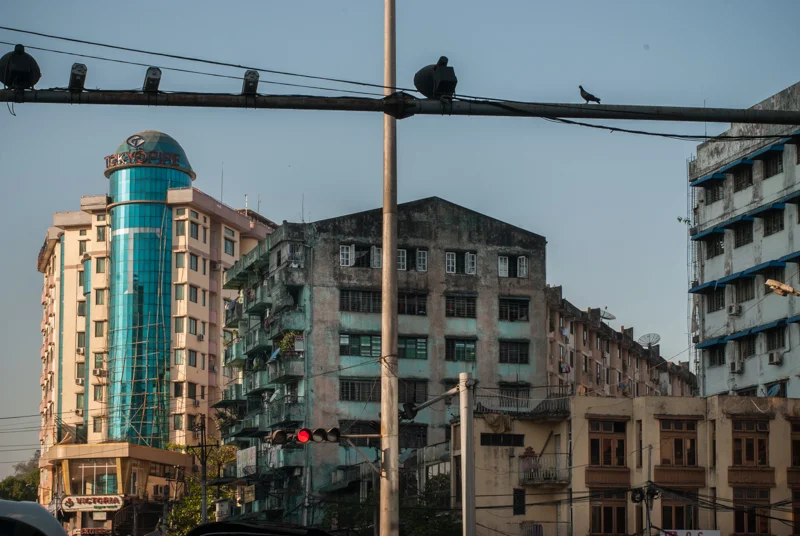 New and old in Yangon