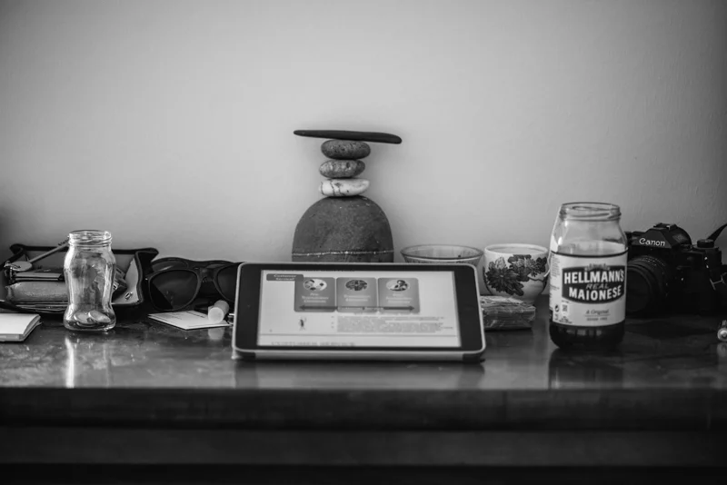 Apartment #3, Lisbon Portugal - Practicing for presentation / Drinking beer out of mayonnaise jar