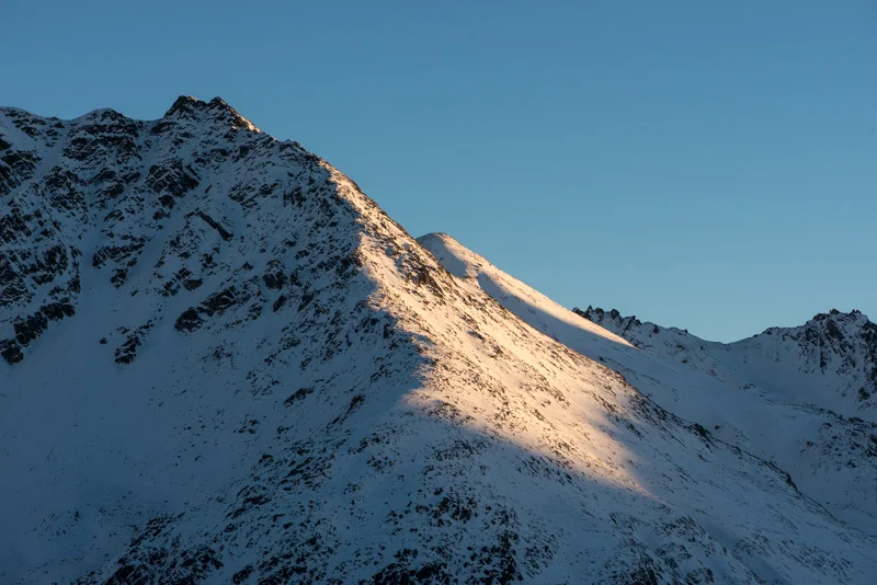 A last bit of sunlight before the cold darkness crept in
