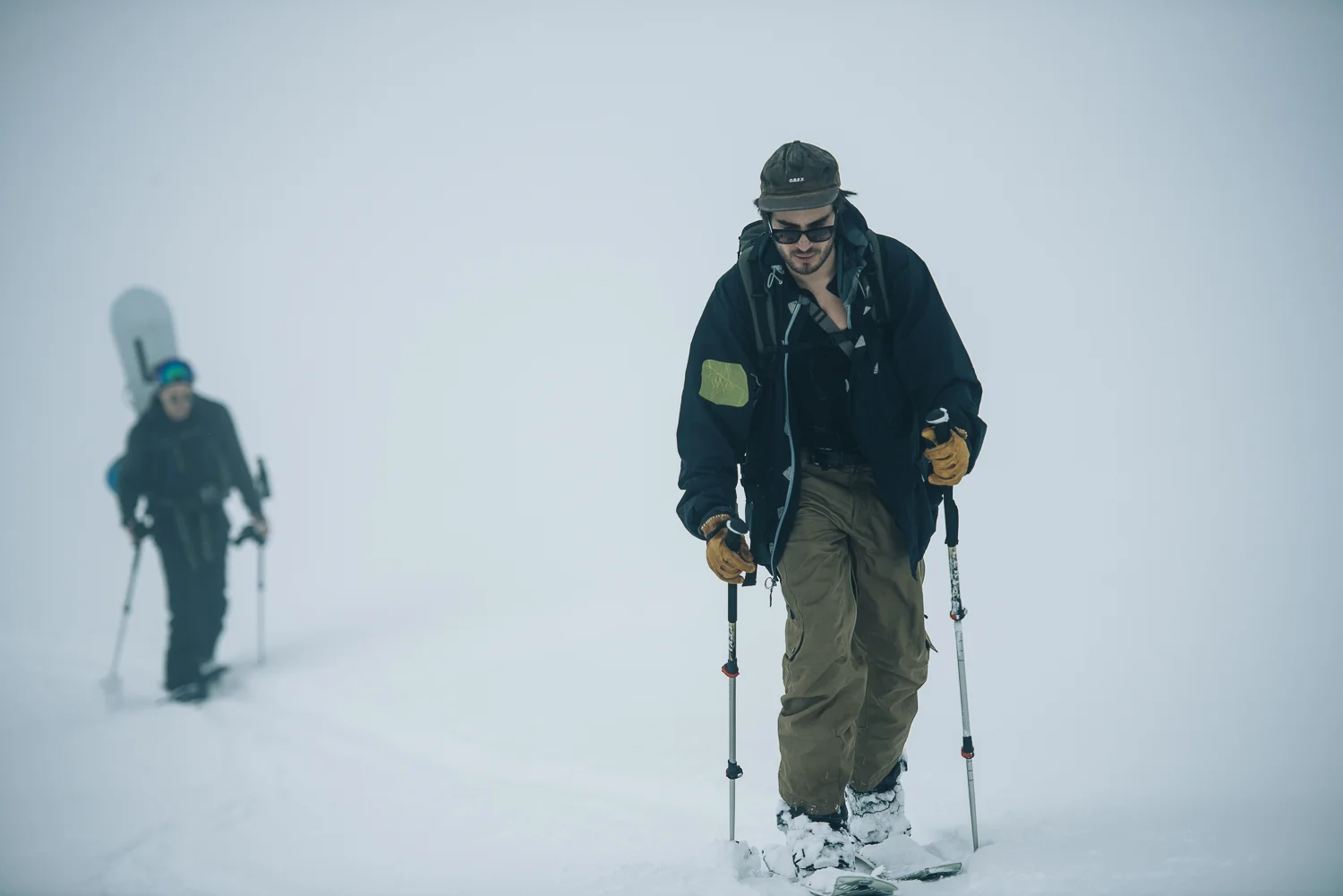 On the way up, visibility was still relatively far