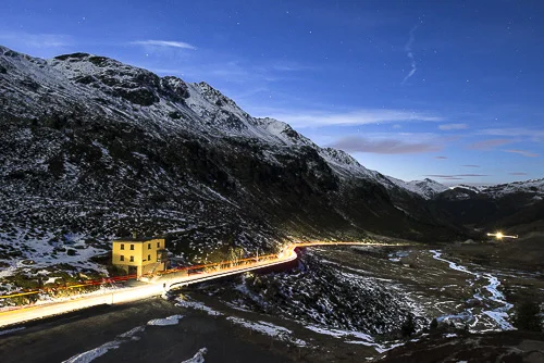 Nighttime on Flüelapass