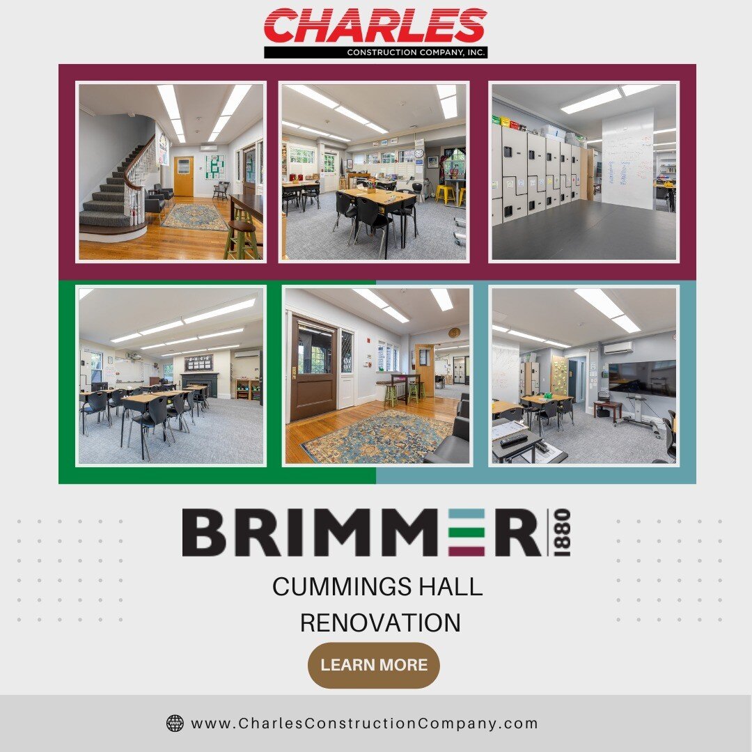 Our recently completed project for Brimmer and May Academy in Chestnut Hill, MA. Charles was tasked with utilizing the Design Build approach that allowed for flexibility and creativity in meeting a very aggressive schedule while mitigating current ri