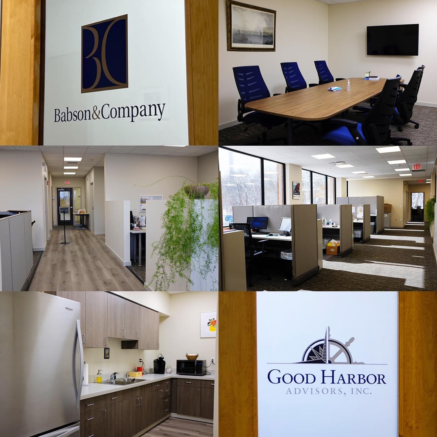 We are incredibly excited to announce our recently completed office project for Babson &amp; Co and Good Harbor Advisors of Gloucester, MA! #builtbycharles