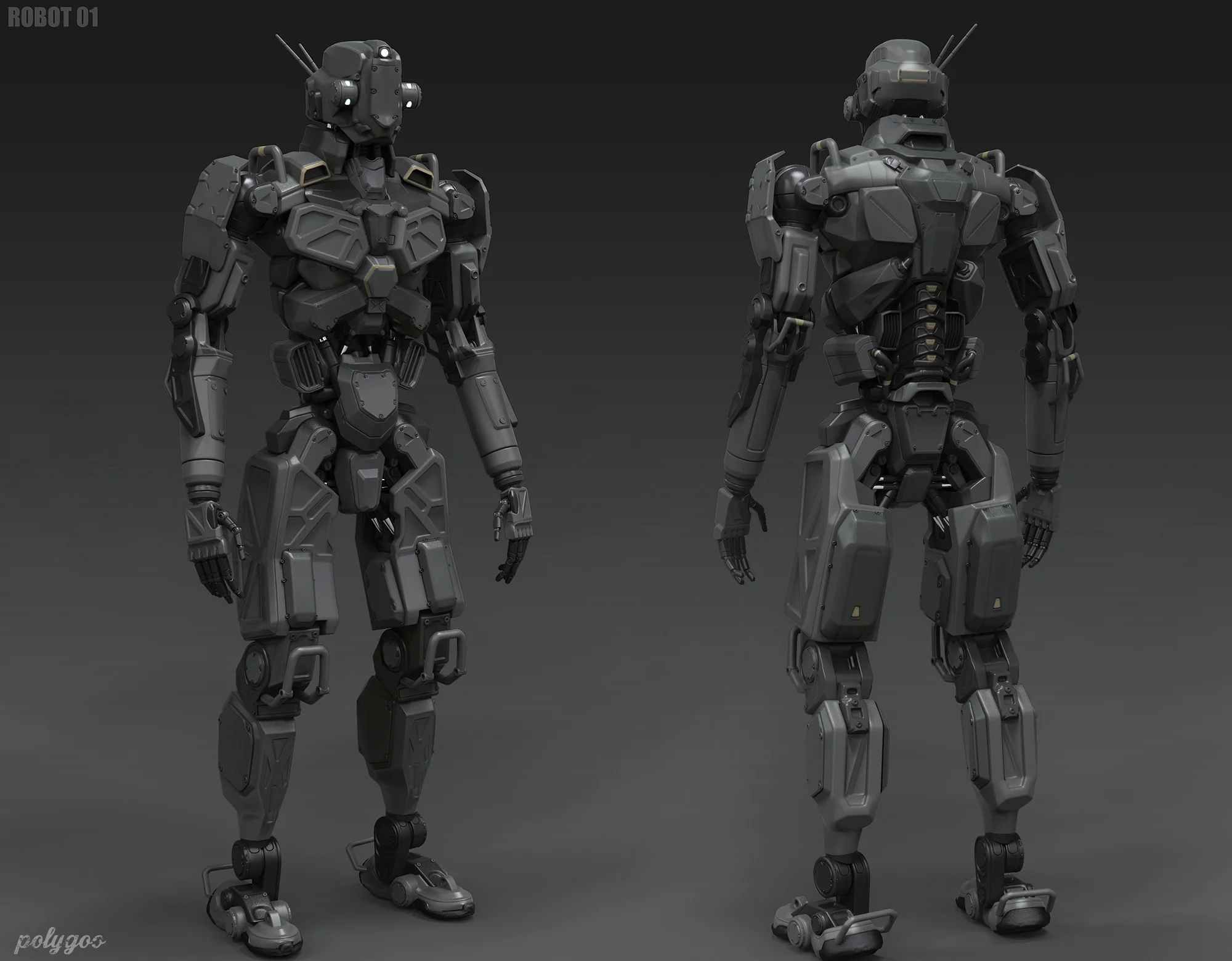 Humanoid Robot Alan Van Ryzin Freelance 3d Artist
