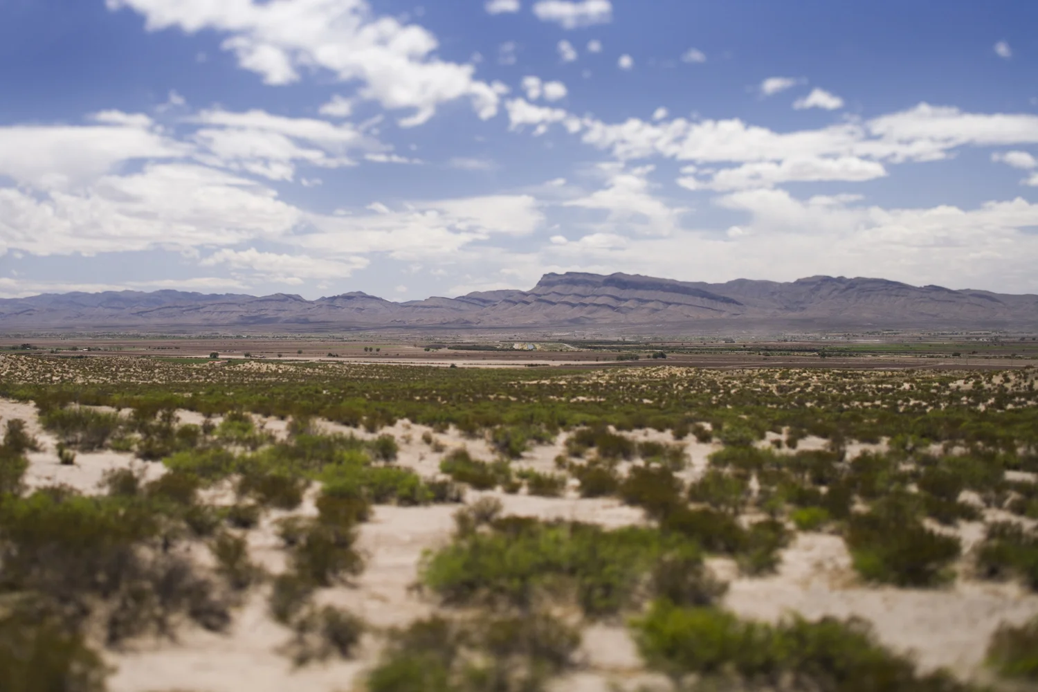  Texas with Mexico in the background.