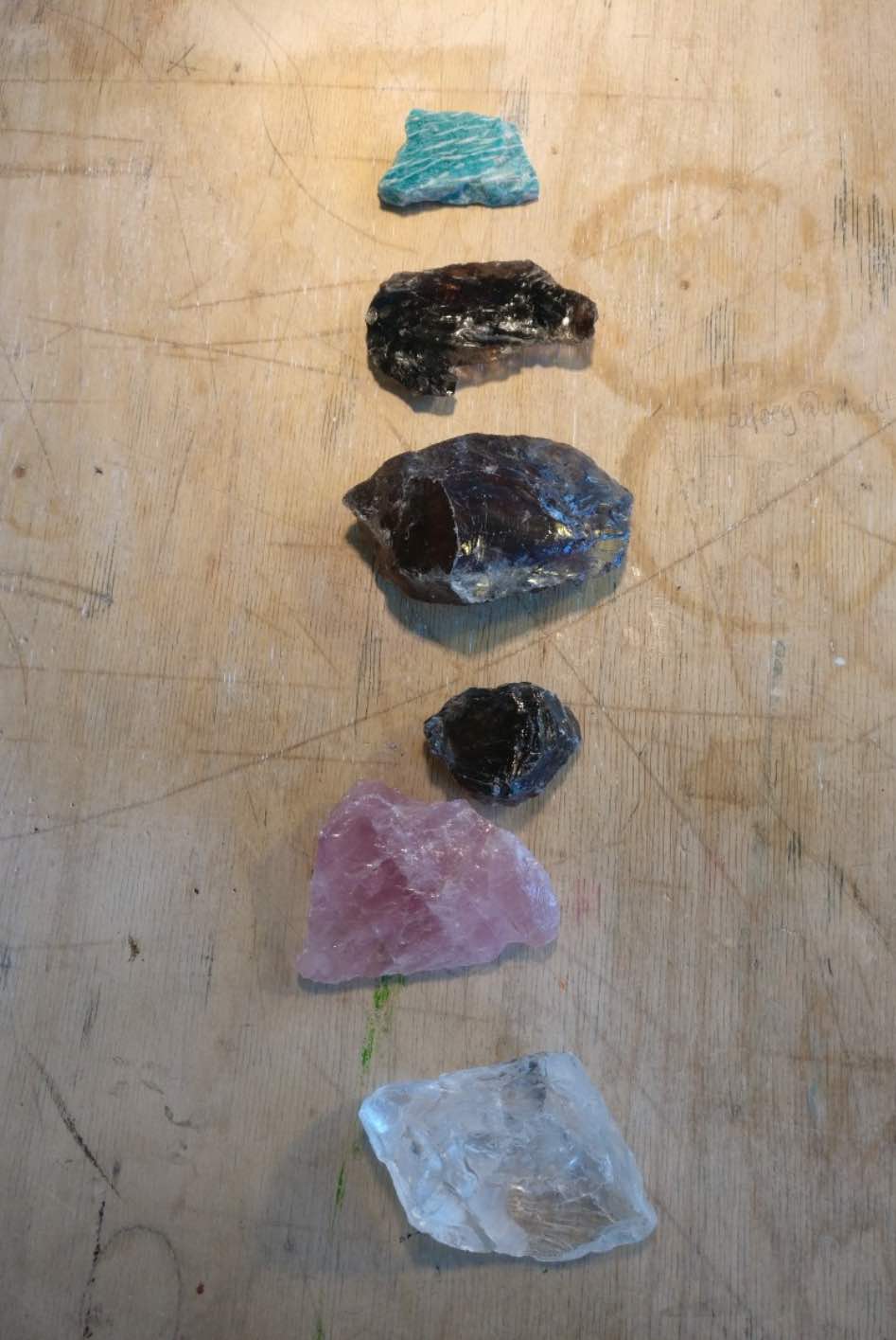 So I started off with slightly smaller pieces, going from this…