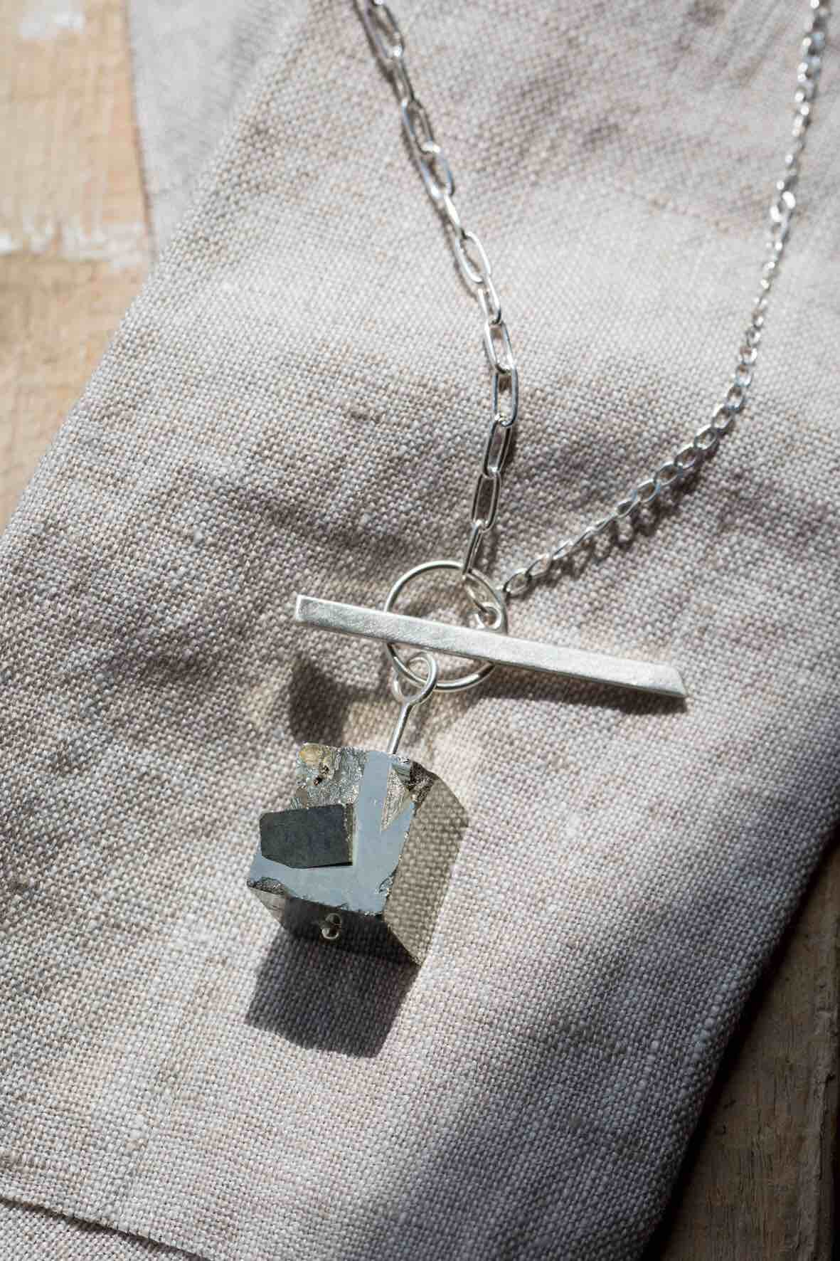 large pyrite on T-bar necklace 01.jpg