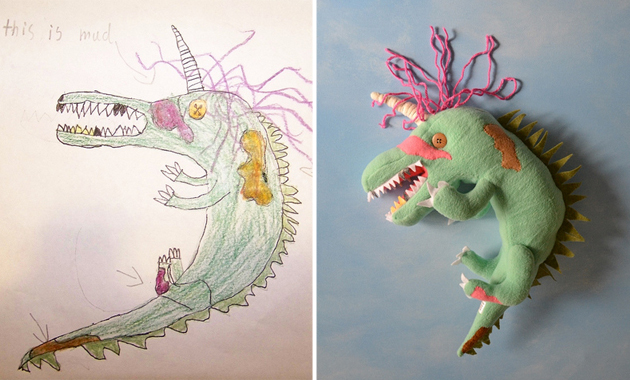 turning children's drawings into stuffed animals