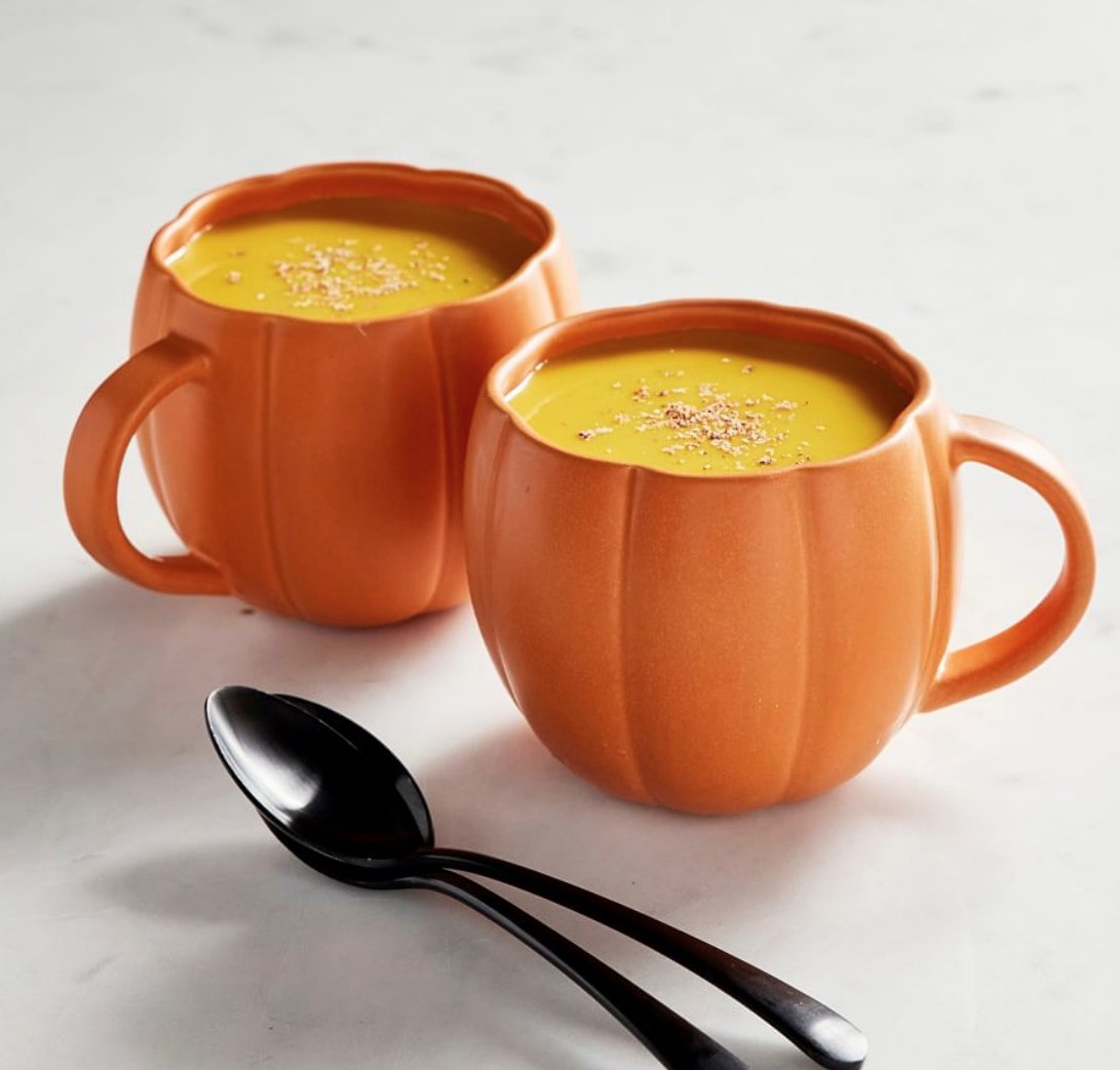 Pumpkin Stoneware Mugs
