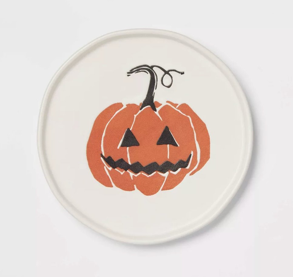 Pumpkin Stoneware Appetizer Plate