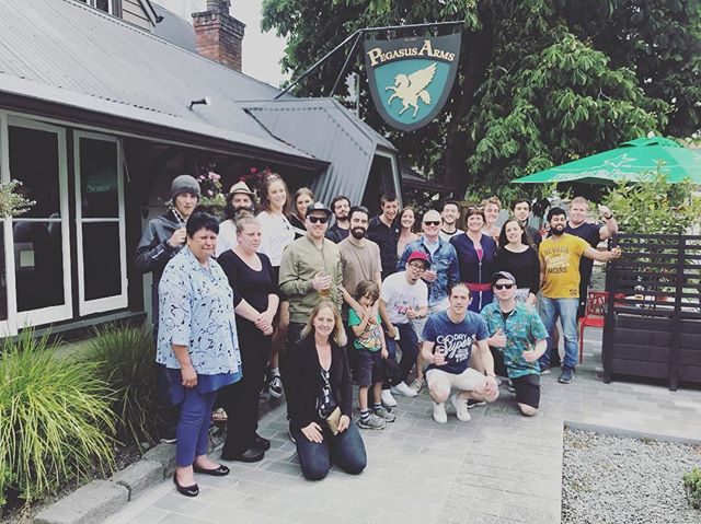 From us to you ! Merry Christmas 🎄🎁❤️ #pegasusarms #christchuch #familypicture #christchurch #pub #beer #bar #newzealand #river