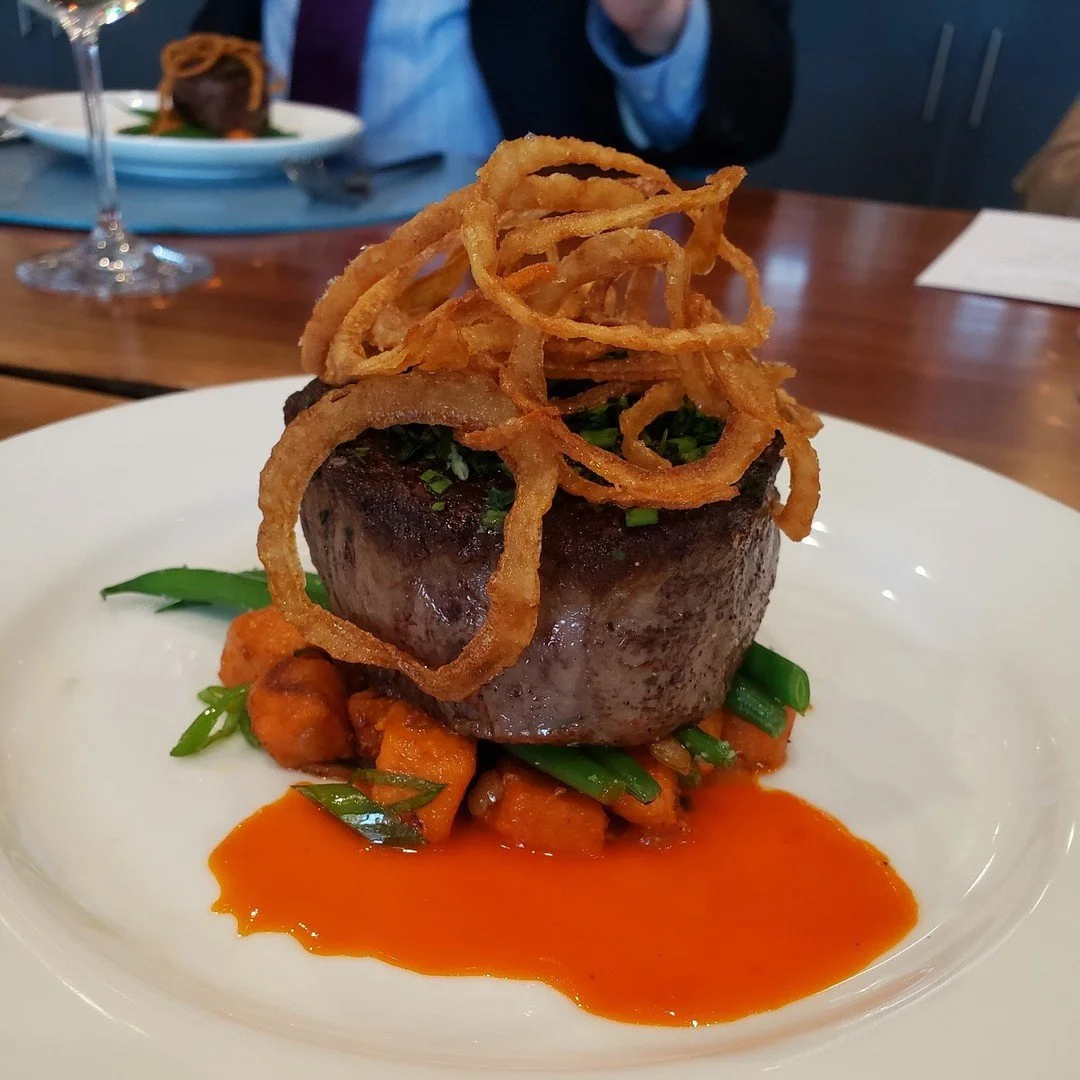 Beef, it's what's for dinner...here with a red pepper coulis. 🍽

#eventplanner #eventprofs #nonprofitevents #nycevents #nyceventplanner #events #tastings #foodie #instafood #instayum #steak #gala #entr&egrave;e