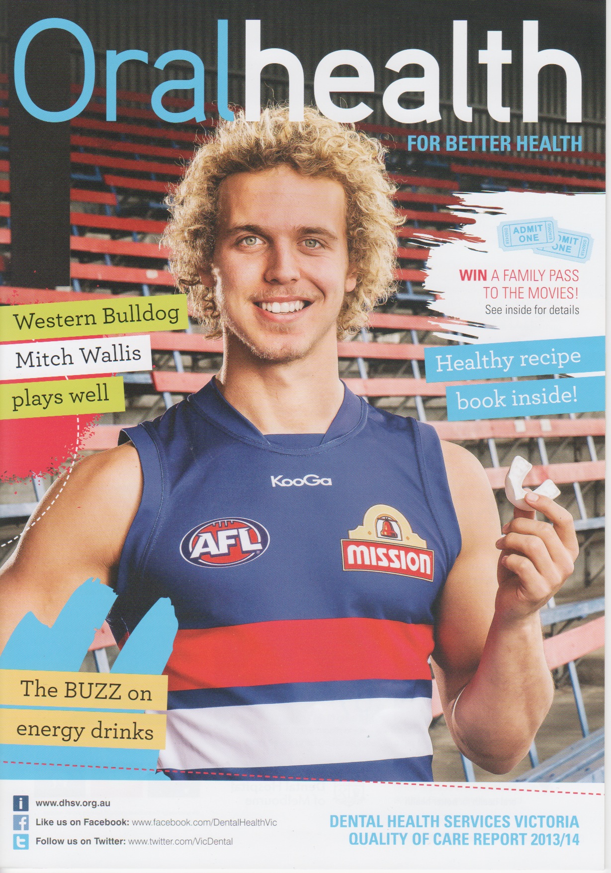 Mitch Wallis, Western Bull Dogs for Dental Health Services Victoria