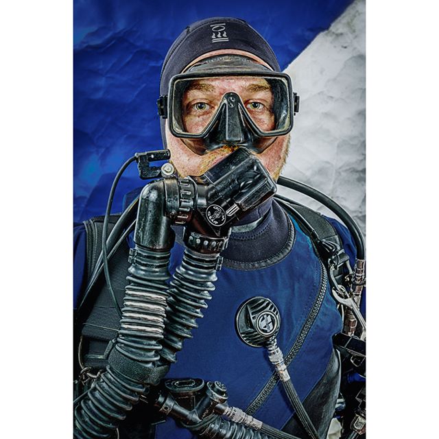 Bradley breathing the loop on his Side Mount self modified Kiss Classic CCR Rebreather, part of the 20 Thousand Leagues photo series. #sidemount #ccr #rebreathers #rebreatherdiver  #rebreatherdiving #kissclassic #kissrebreathers #duidrysuit #dui #hol
