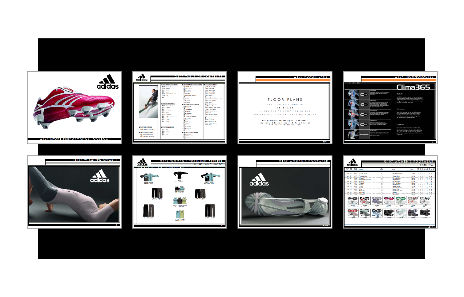 VISUAL DESIGN + PRODUCTION Organized and designed quarterly retail toolbox guides using existing assets. Hired and trained freelance help as needed. Organization + Typography + Template Design + Production QuarkXpress + Excel + PhotoShop • • •