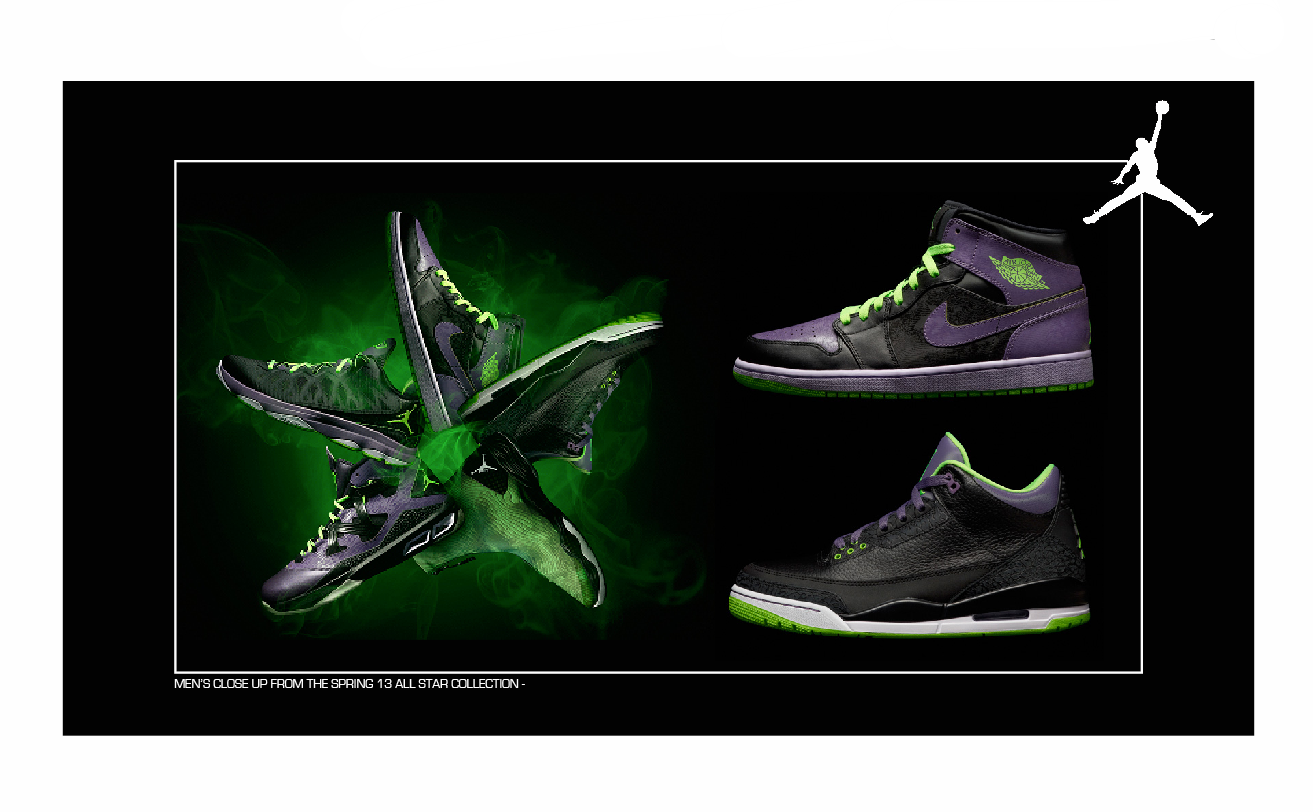 ALL STAR COLLECTION Identified color that responded to UV lighting. Sourced UV ink. Material execution. • • •