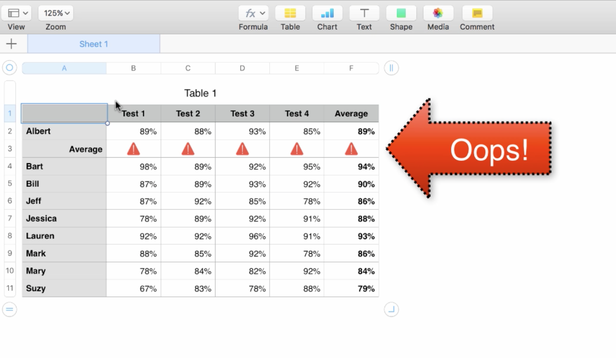 Add rows in numbers mac