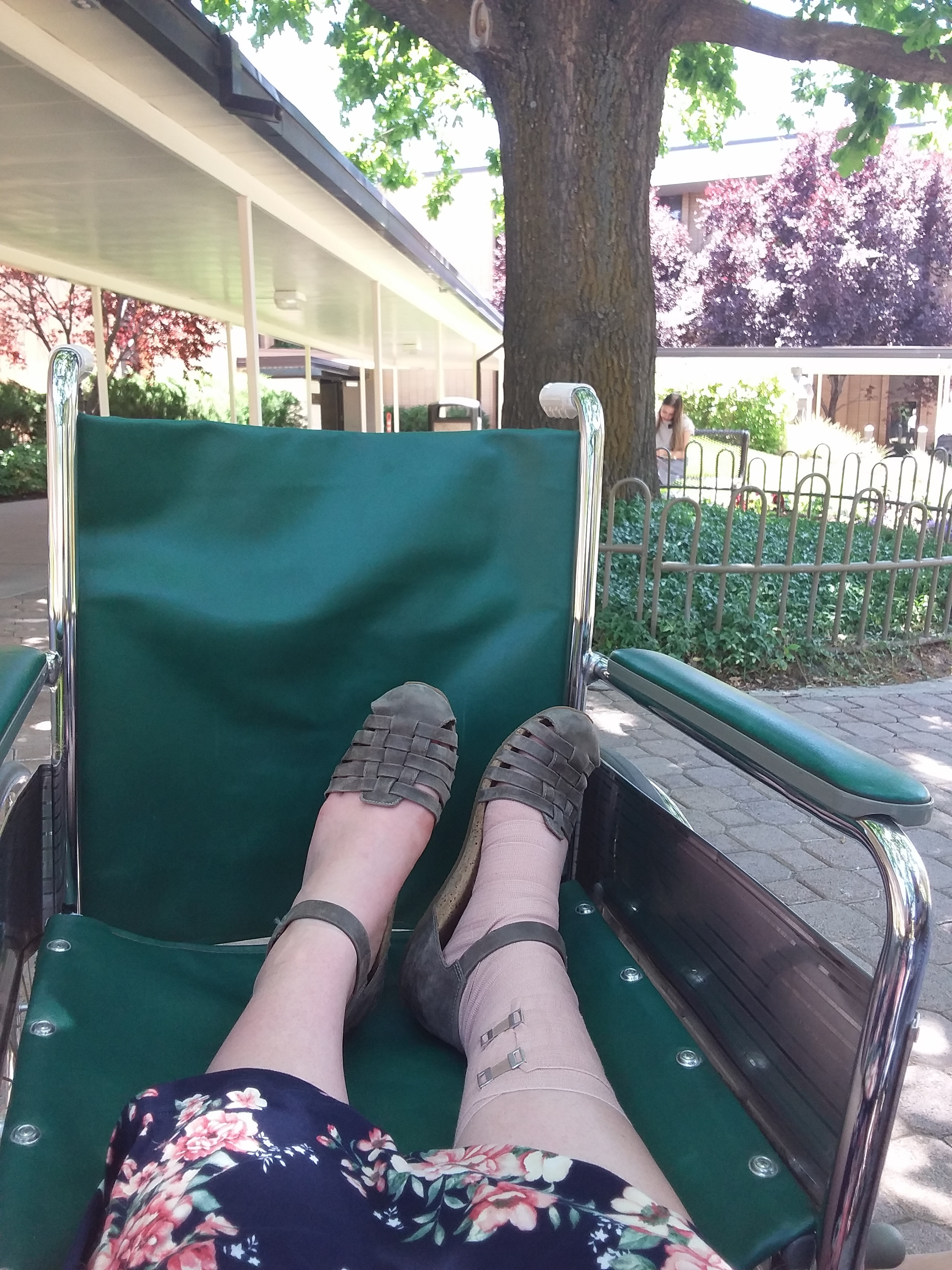 My cute wheelchair and my ankle