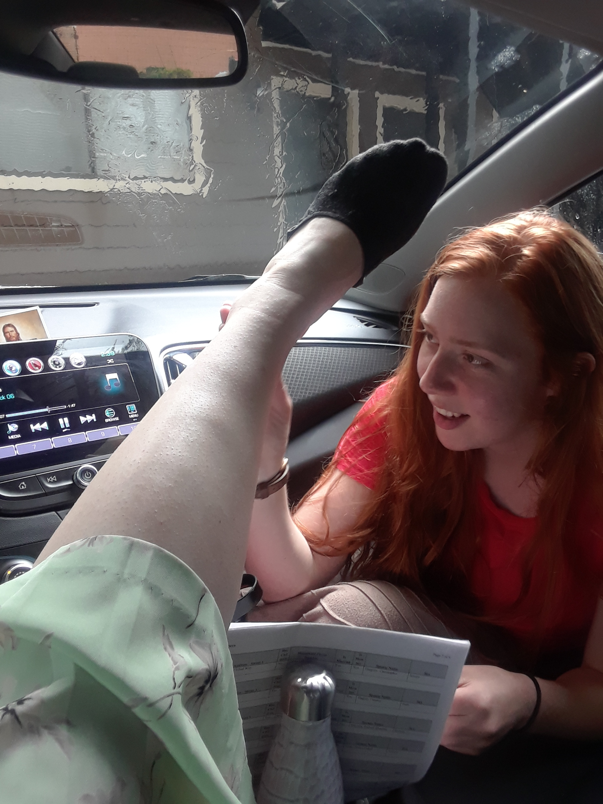 Dr. K was the real MVP. She kept fixing my bandaid from when I WRECKED my ankle on a door.