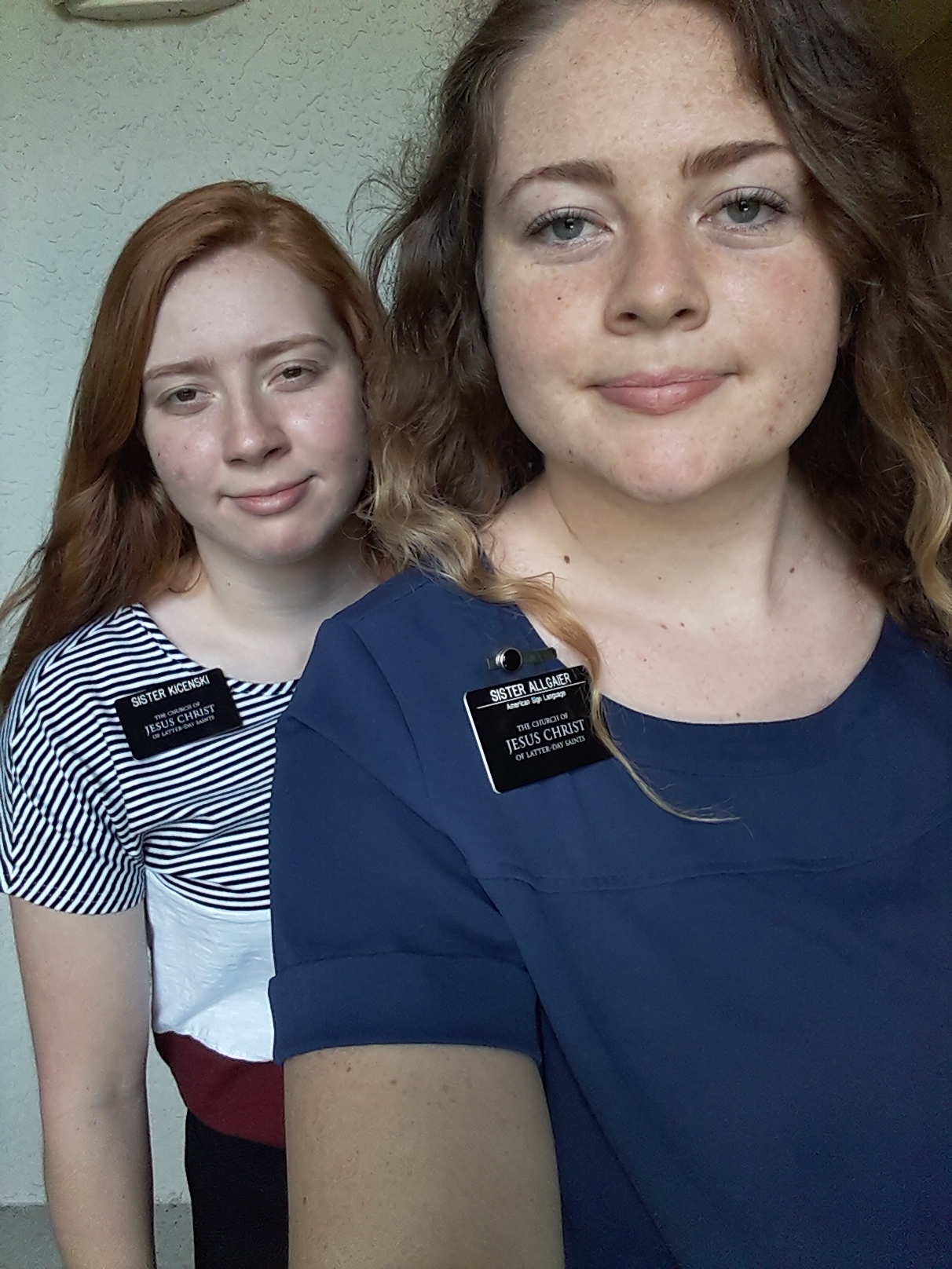 She doesn't like taking pictures with me really....