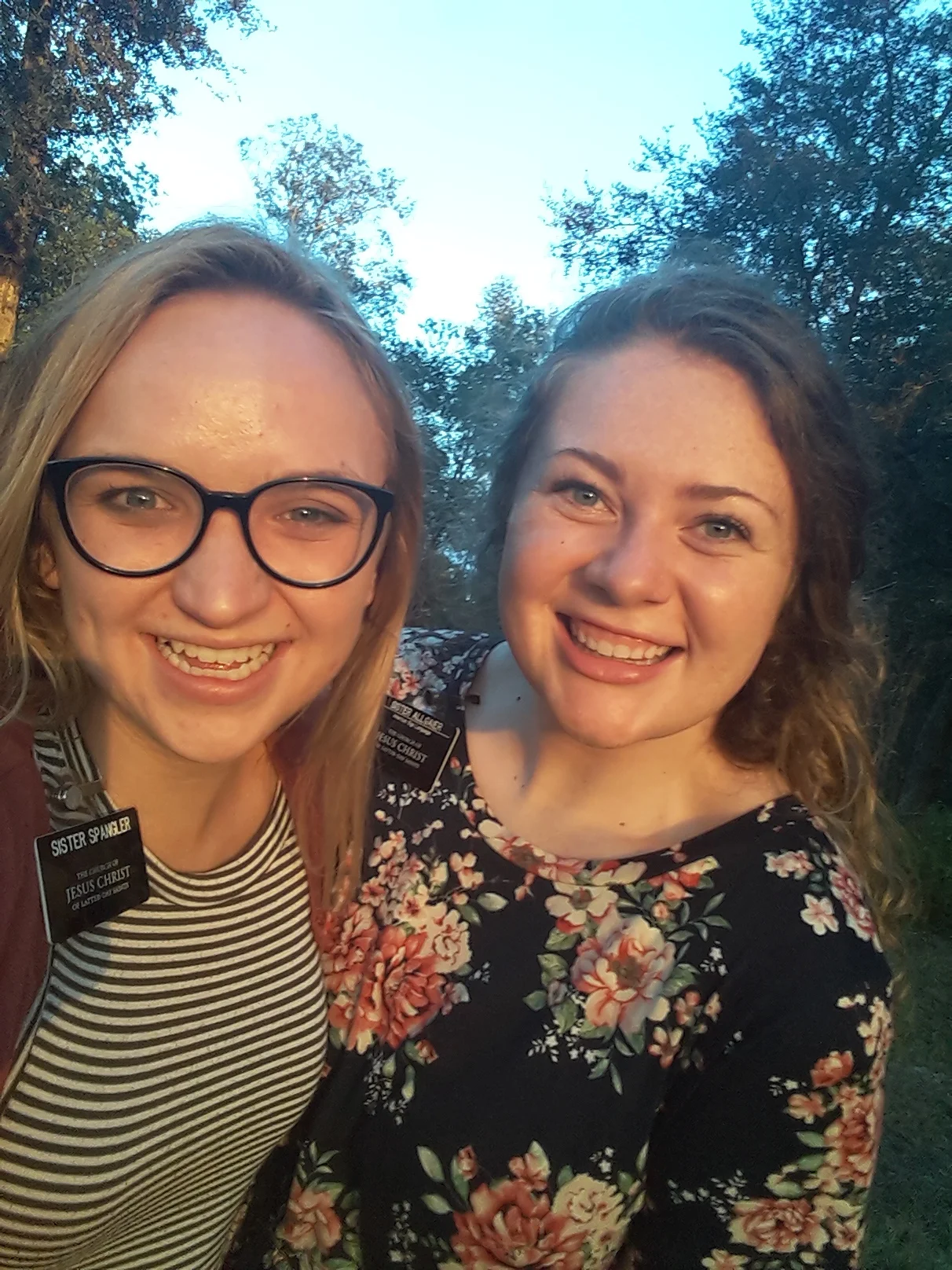 Just two sweaty sisters