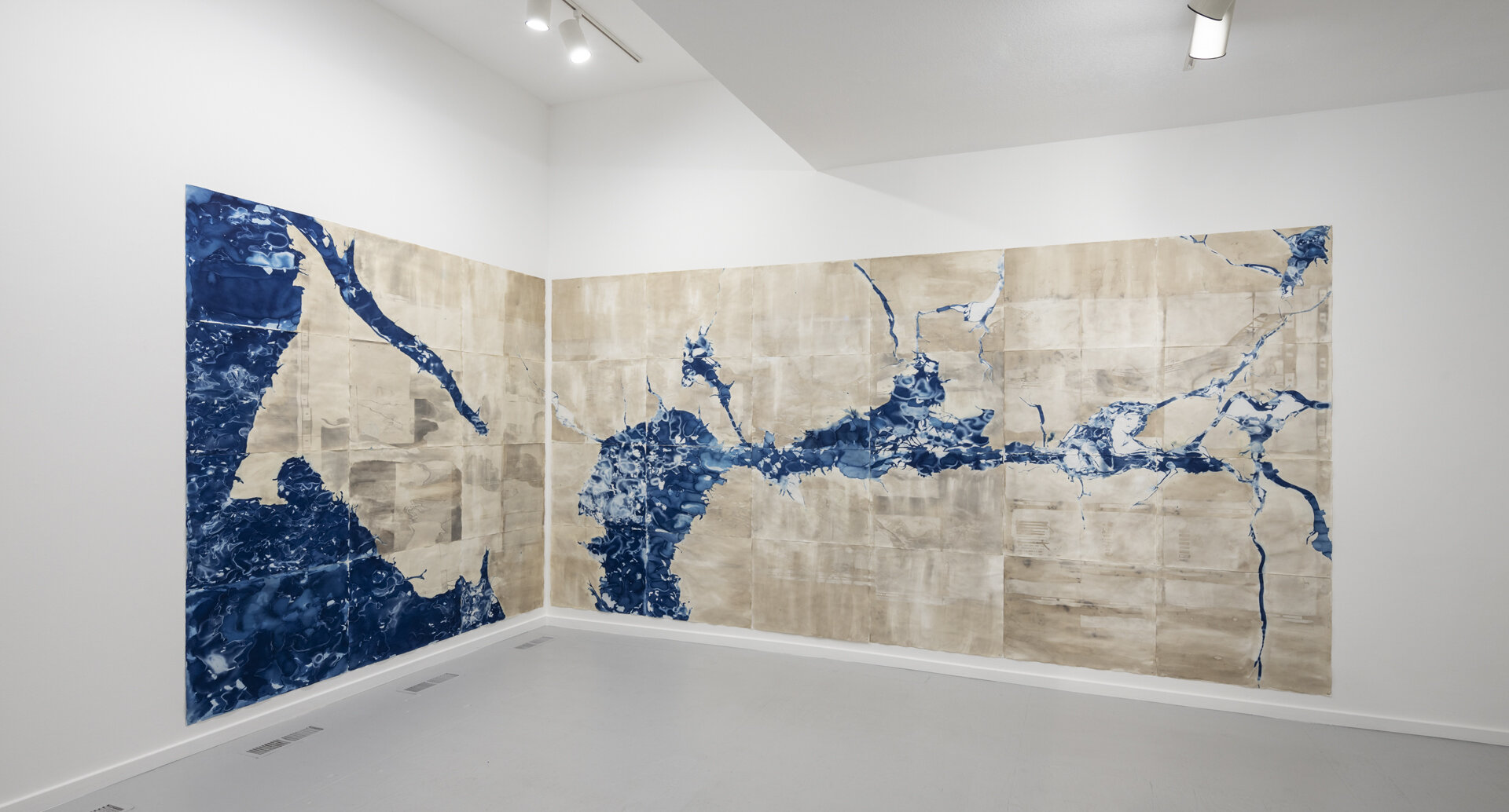  Install of Large Bay Area Map at Euqinom Gallery, San Francisco 2020 photo by @Henrik Kam 