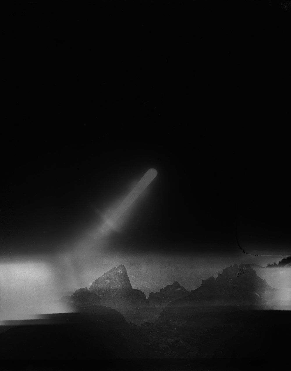  Fullmoon over Canewater Farm and the Grand Teton in Teton National Park, 2021 