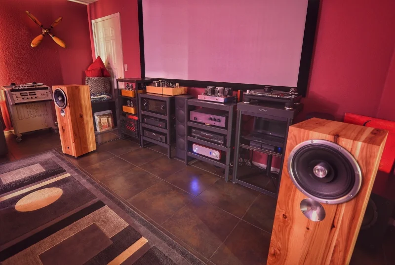 Plinius 8200 with Galbo Designs "Ultimate Mod" and 2019 Auricap XO revision (currently serving as preamp), PeachTree Audio 65SE (serving as DAC), Modified AT1240 TT with AT33EV cartridge and Cardas wiring straight to the Plinius phono stage, Otari MTR10-2 Reel to Reel, a PC music server with over 25 terabytes of Hi-Rez files, and a pair of Zu Audio Omen MKII loudspeakers. Room is 24x20x8. All current tube amp and tube preamp upgrades are finished and switching amps in and out are a breeze. Currently I can choose from a 25wpc 6550 triode, 4wpc EL84 pentode, and a 15wpc EL34 triode for tube amplifiers as well as the Plinius SS amplification.