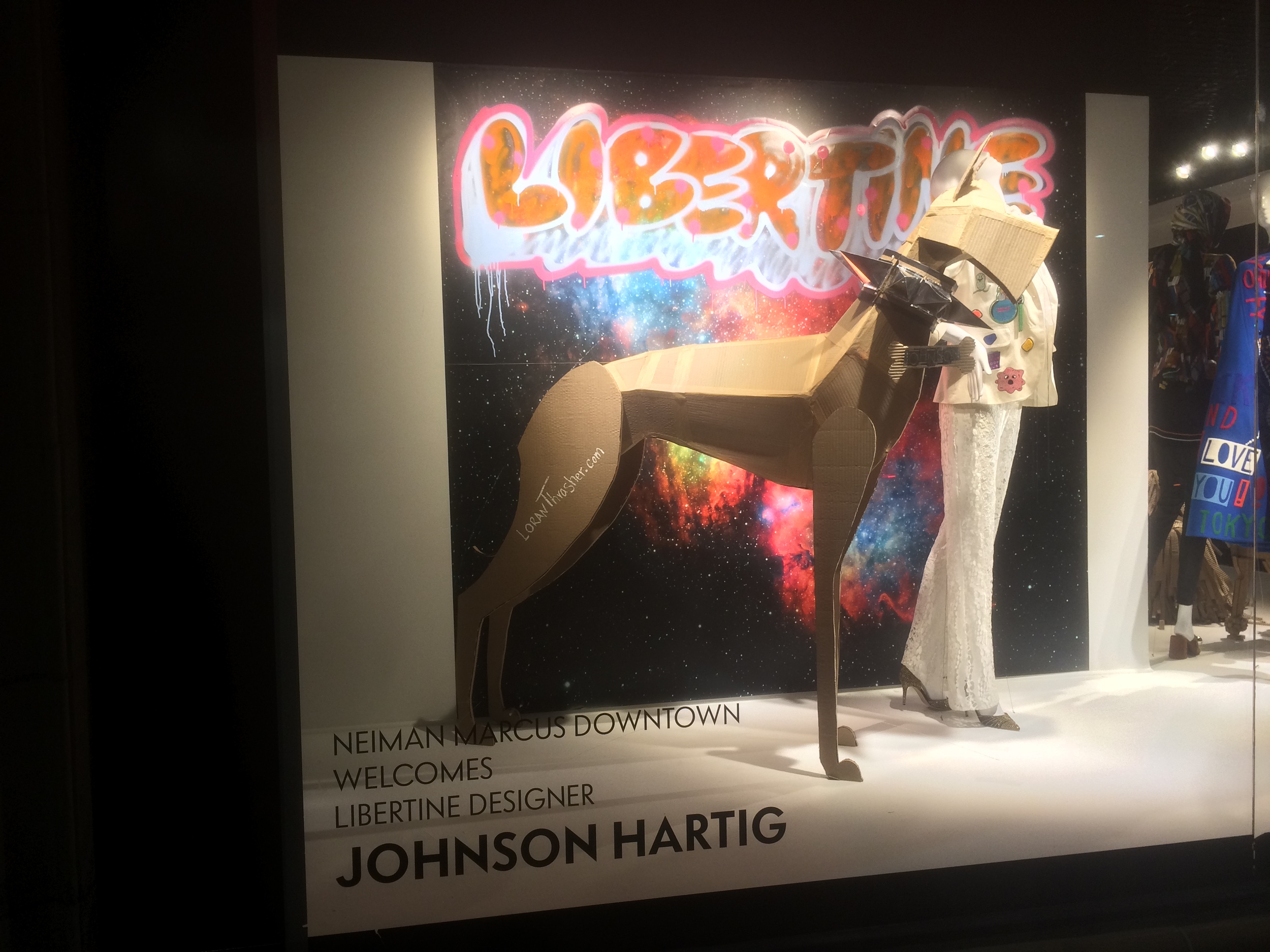 LIBERTINE window: view from the street