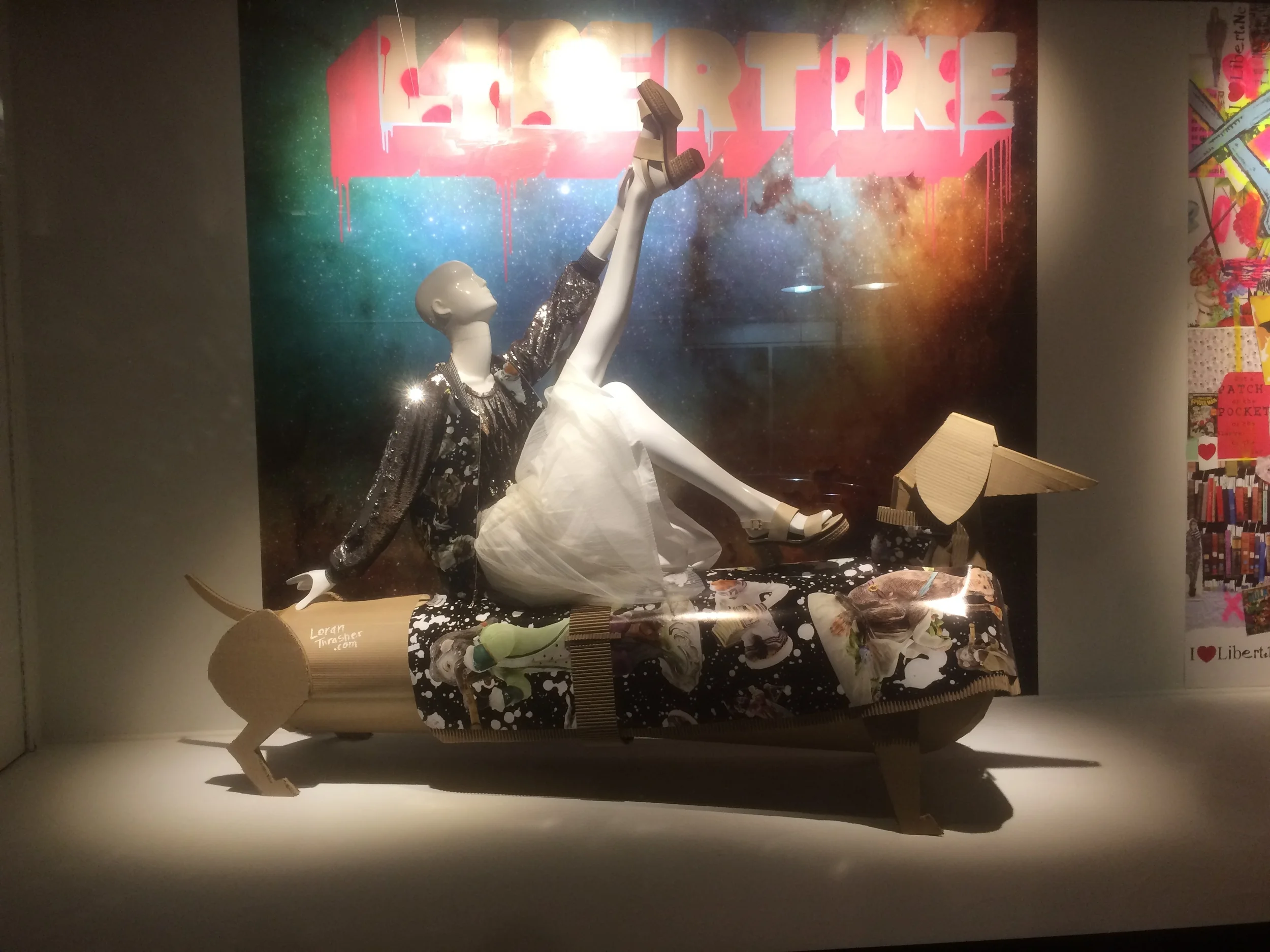 LIBERTINE window: view from the street