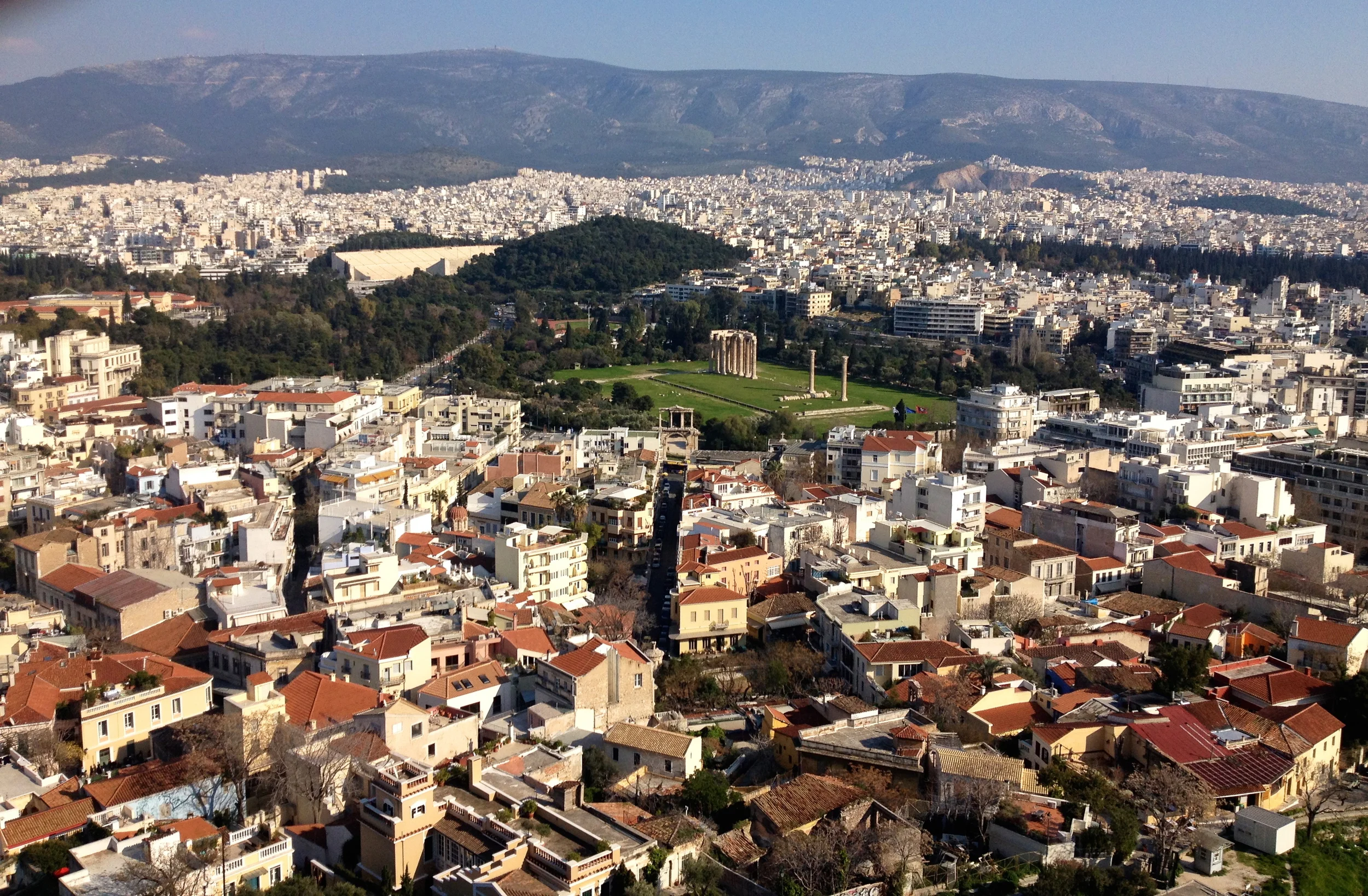 Athens from the Acropolis.