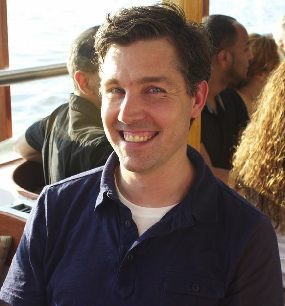 Matt Bray on a boat.